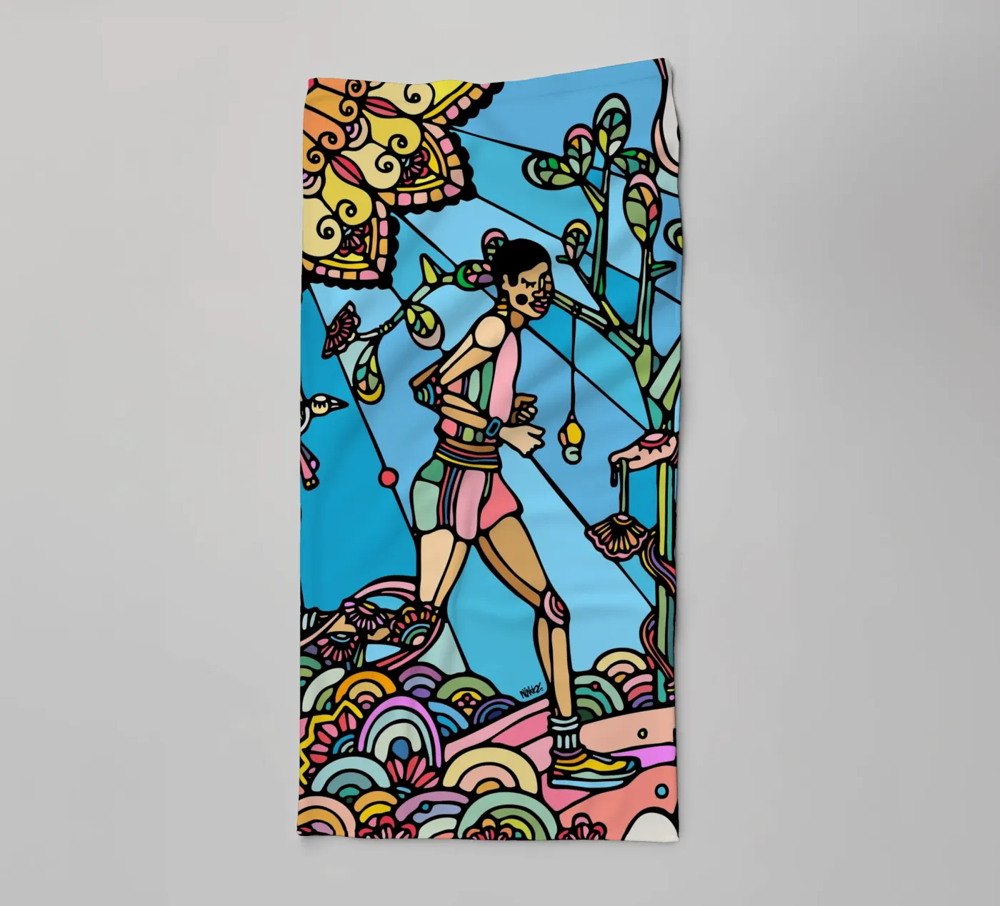 Exécuter serviette de bain de Ninhol