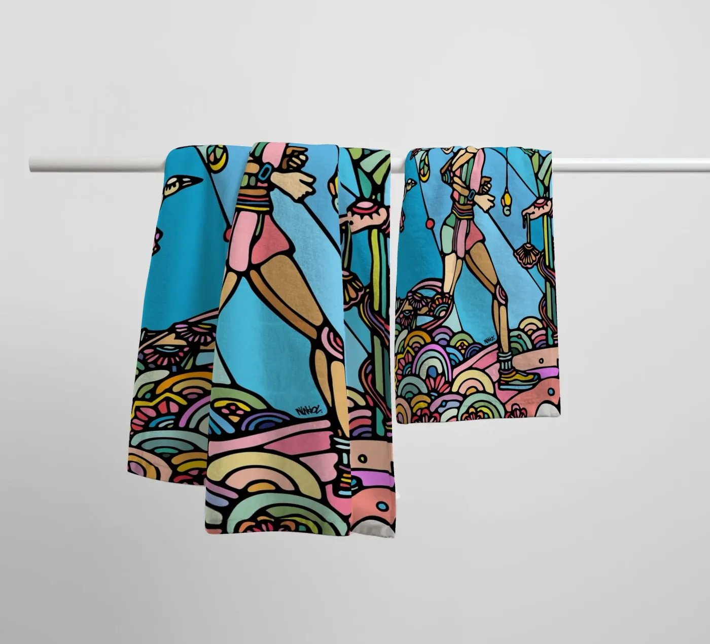 Exécuter serviette de bain de Ninhol