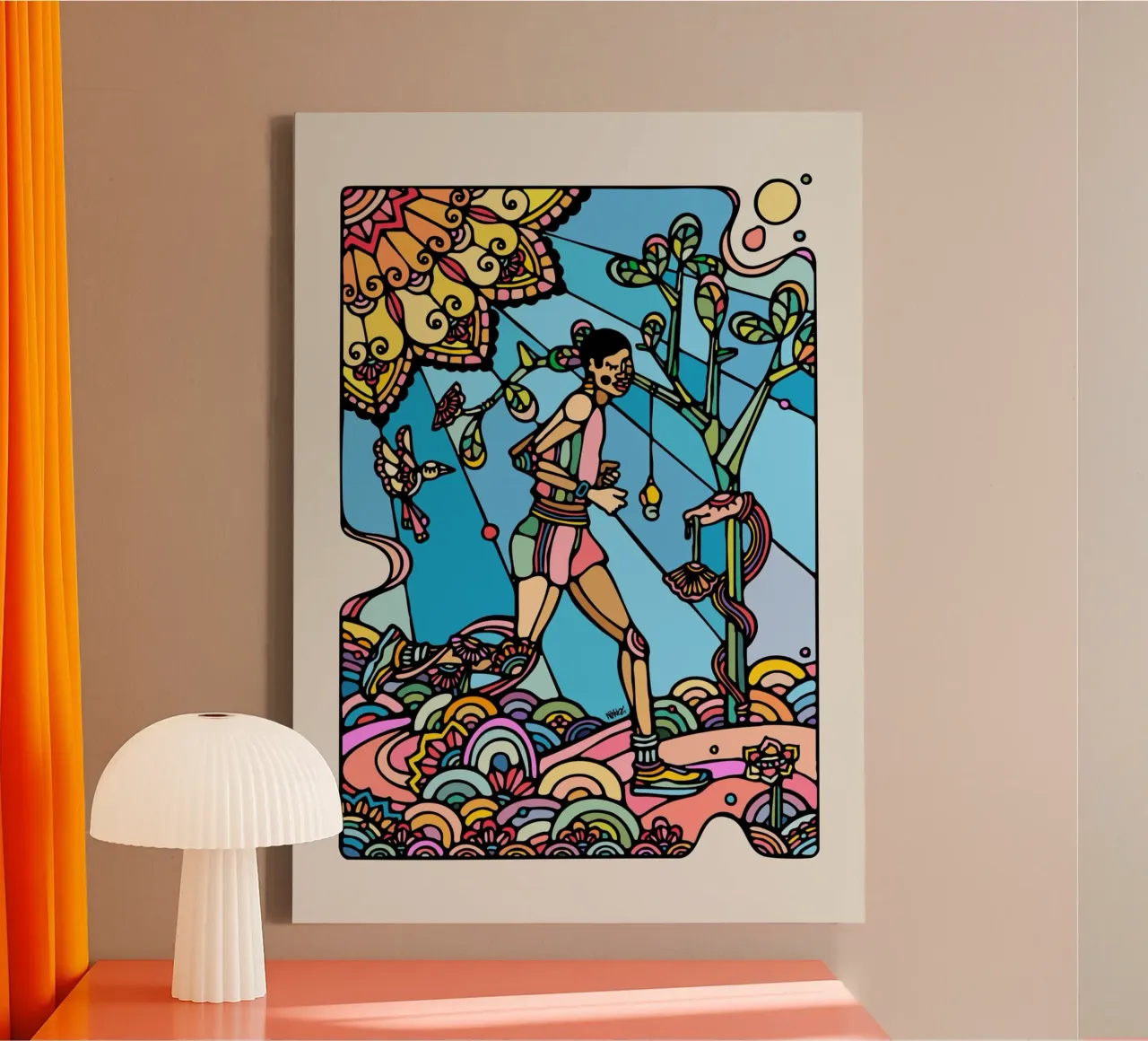 Exécuter toile de Ninhol