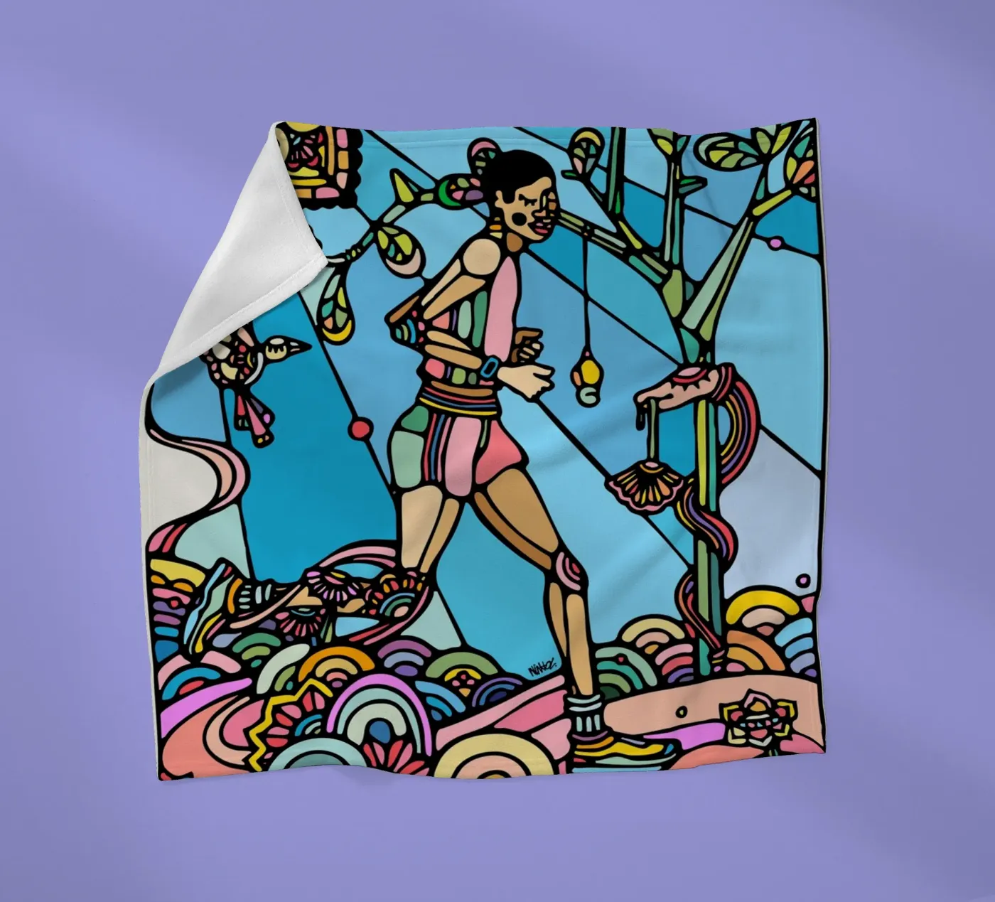 ausführen. Fleecedecke von Ninhol