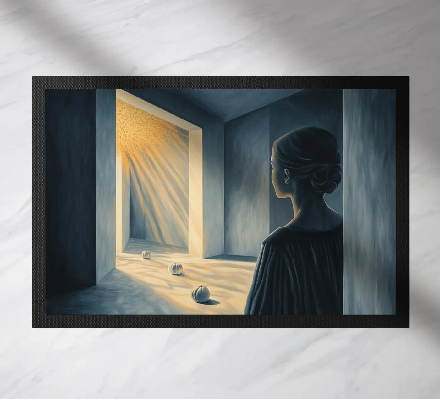 Blue Lab deurmat van Synthaira