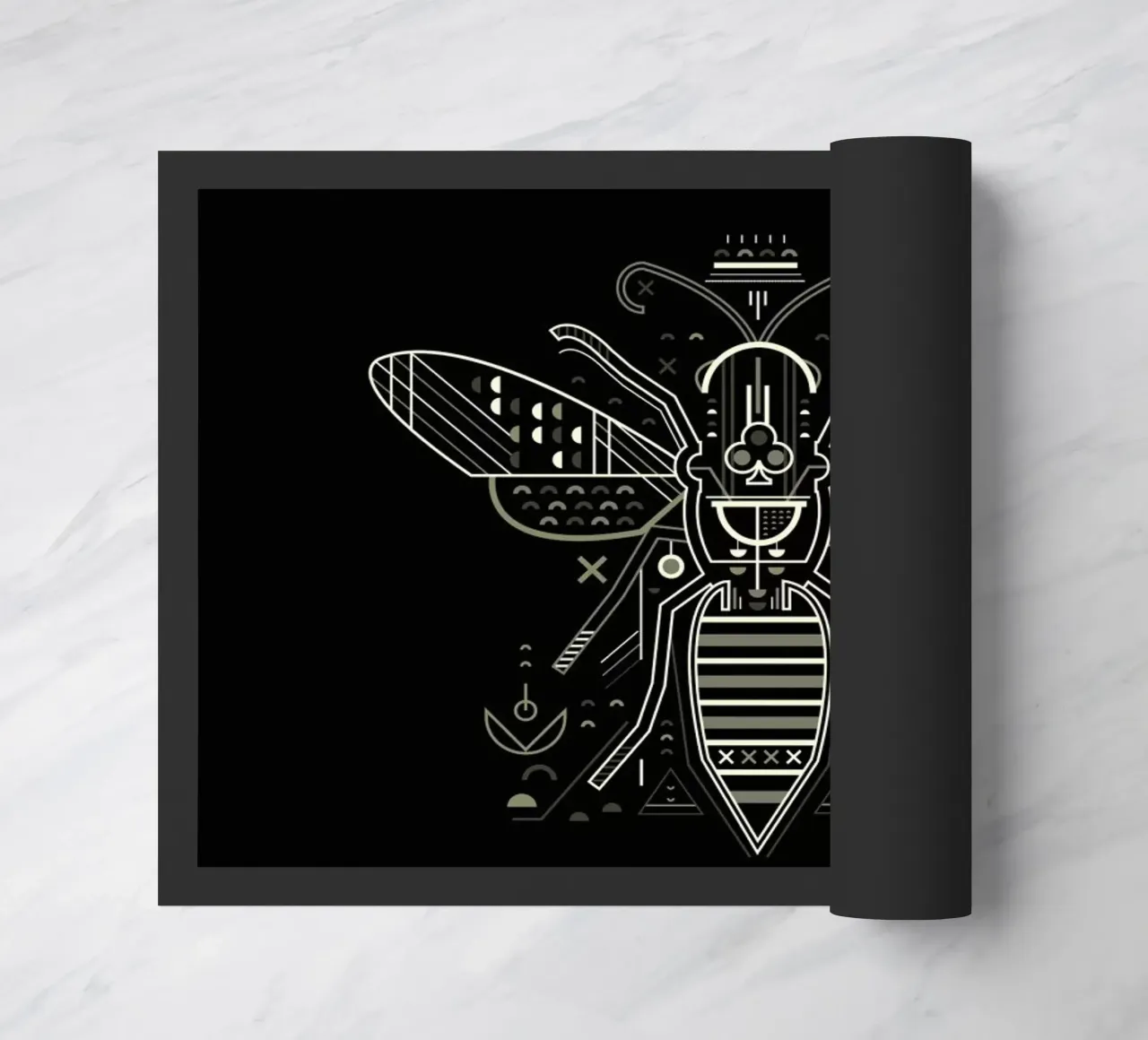Zenith Wasp doormat by Petros Afshar