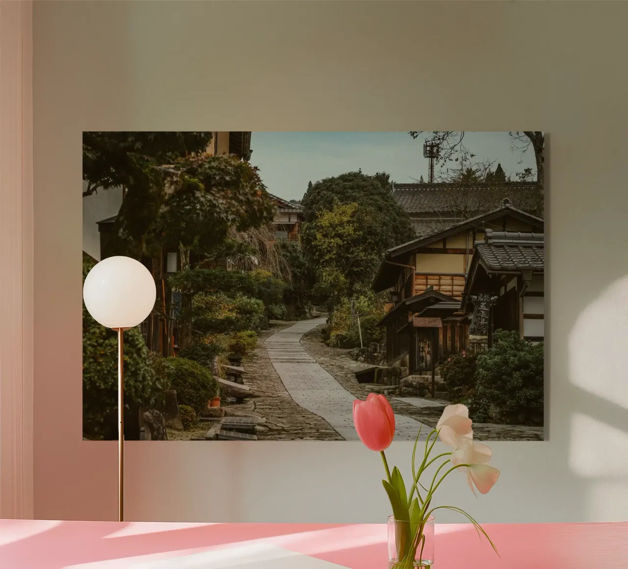 Magome Town in Japan acrylic glass by Marcel Bisig