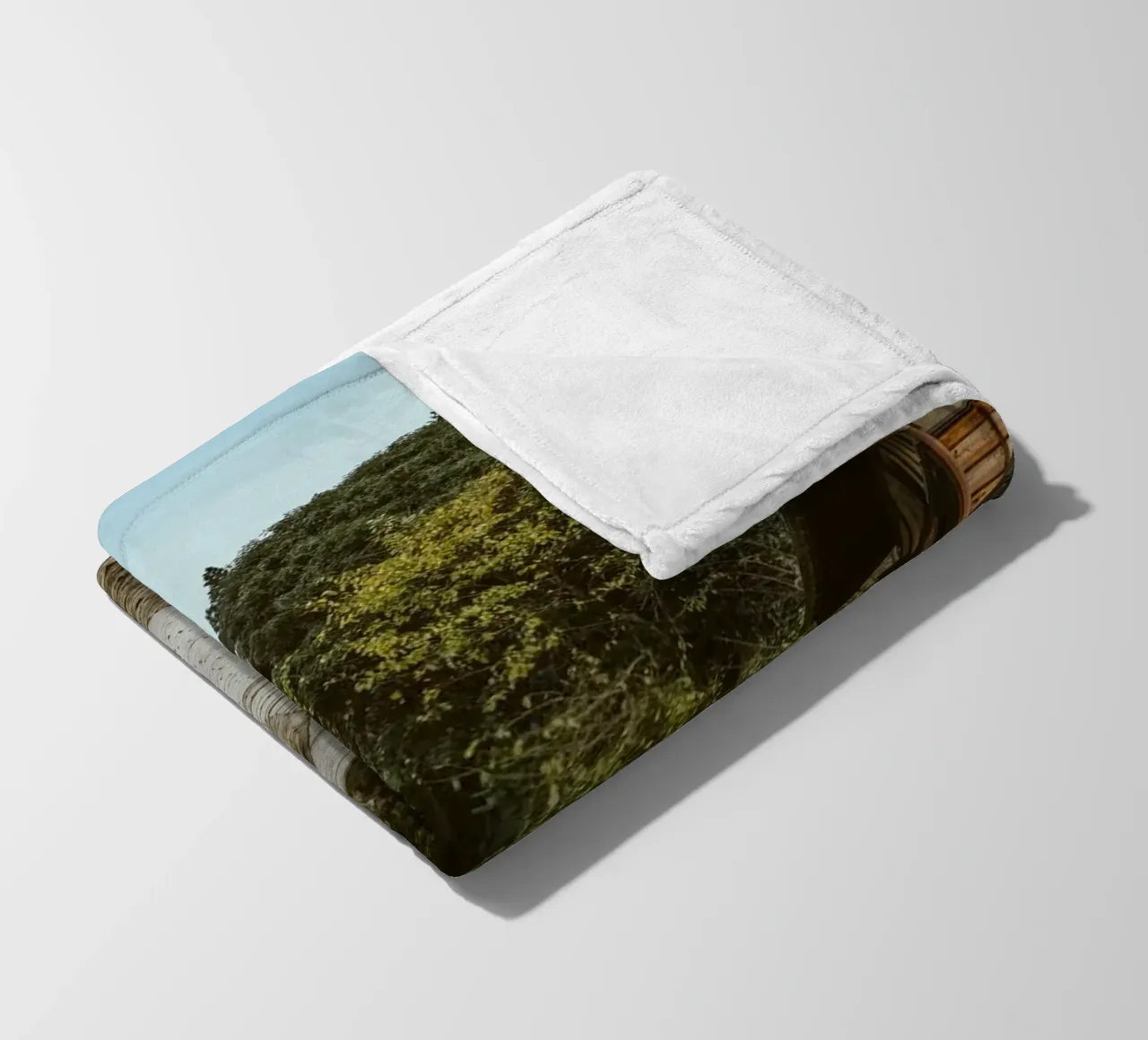 Magome Town in Japan fleece blanket by Marcel Bisig