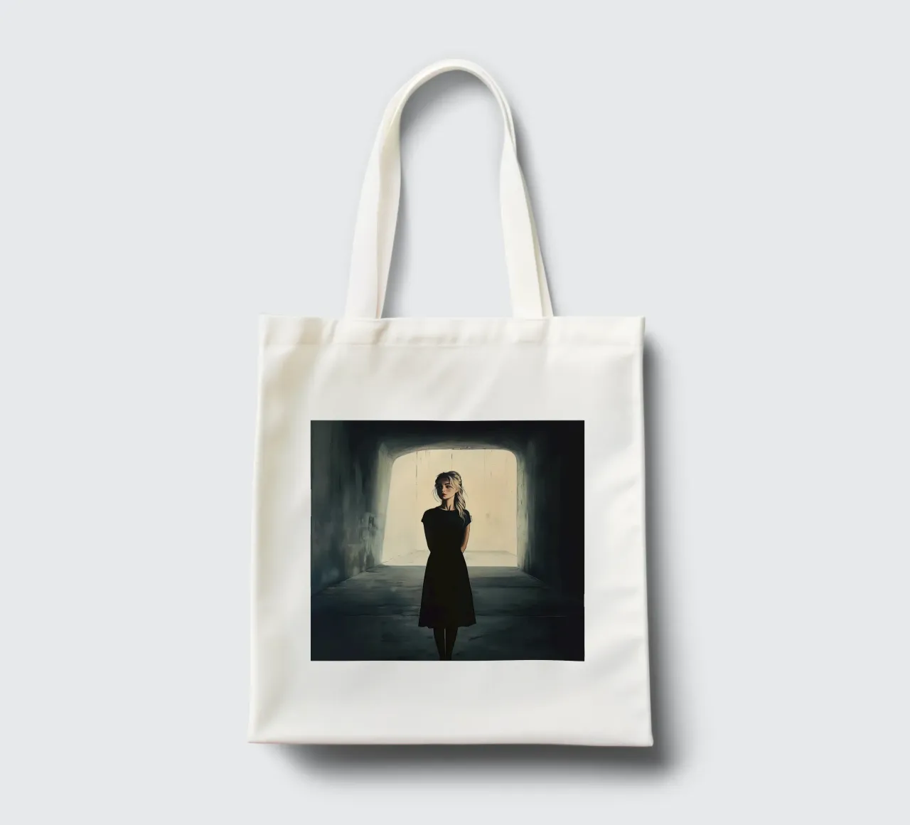 Mysterious Asylum girl borsa in juta da Synthaira