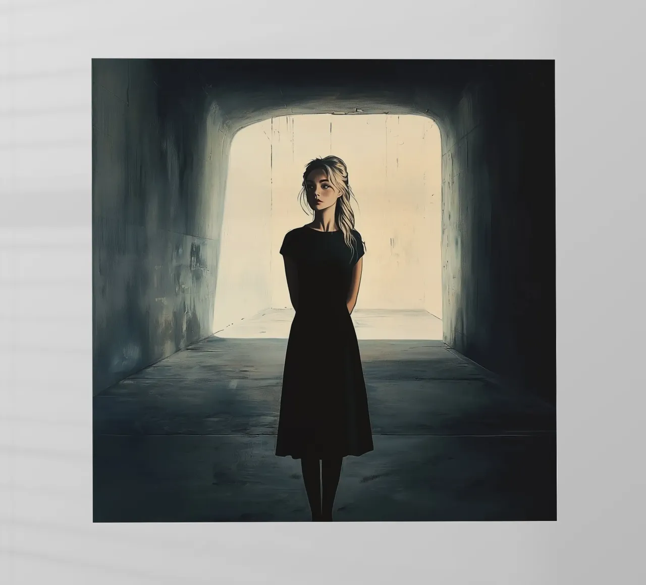Mysterious Asylum girl pellicola backlit da Synthaira