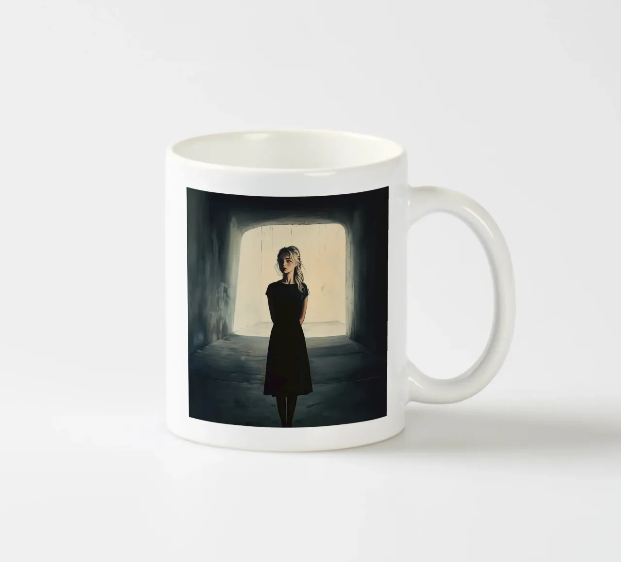 Mysterious Asylum girl tazza in ceramica da Synthaira