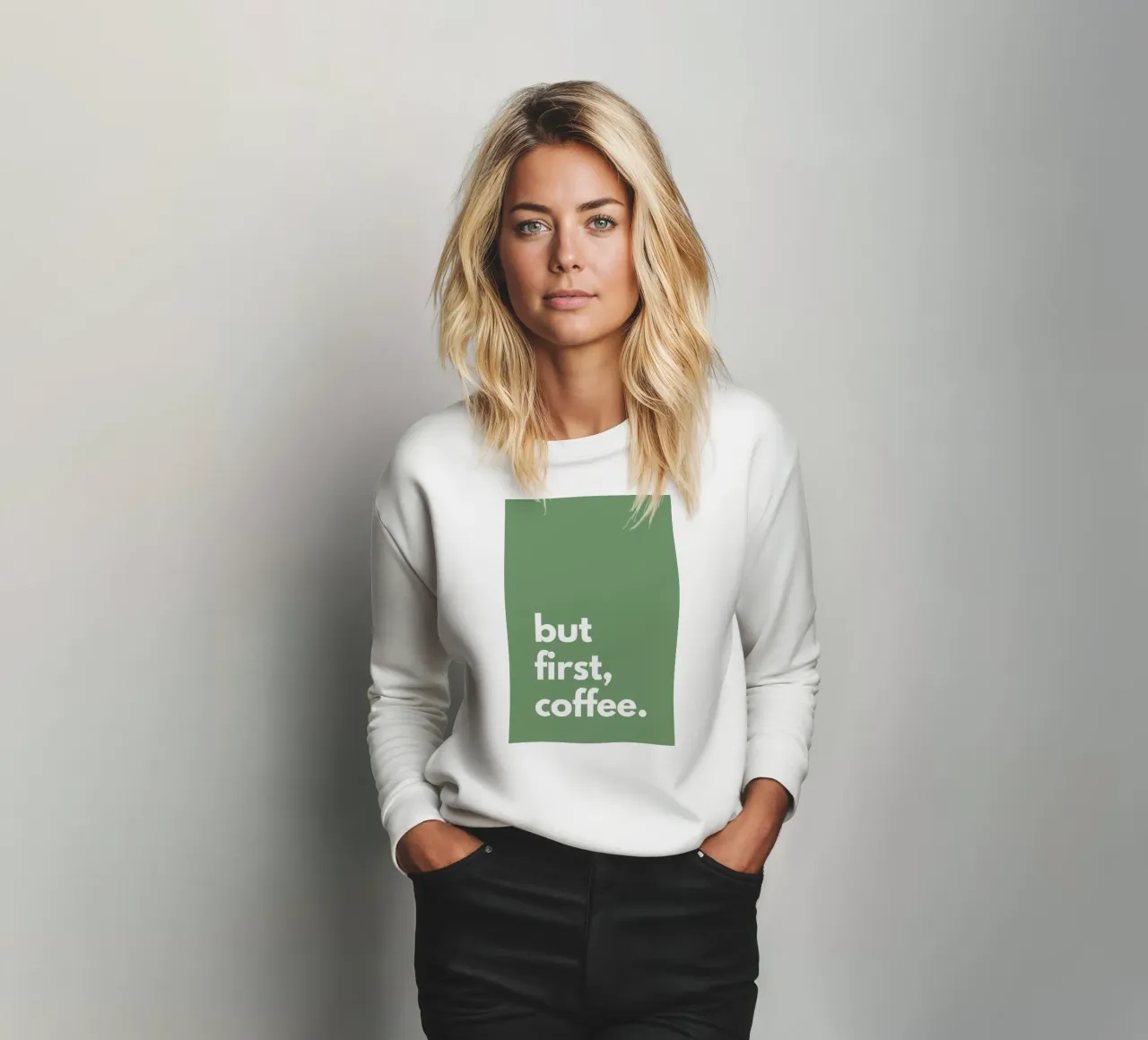 but first, coffee. felpa da NORDLICHT DESIGNS