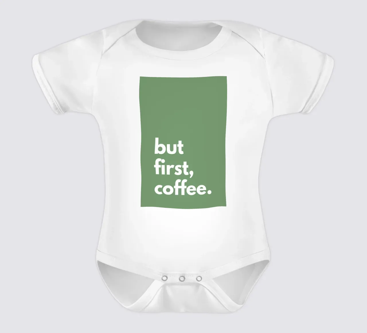 but first, coffee. body neonato maniche corte da NORDLICHT DESIGNS