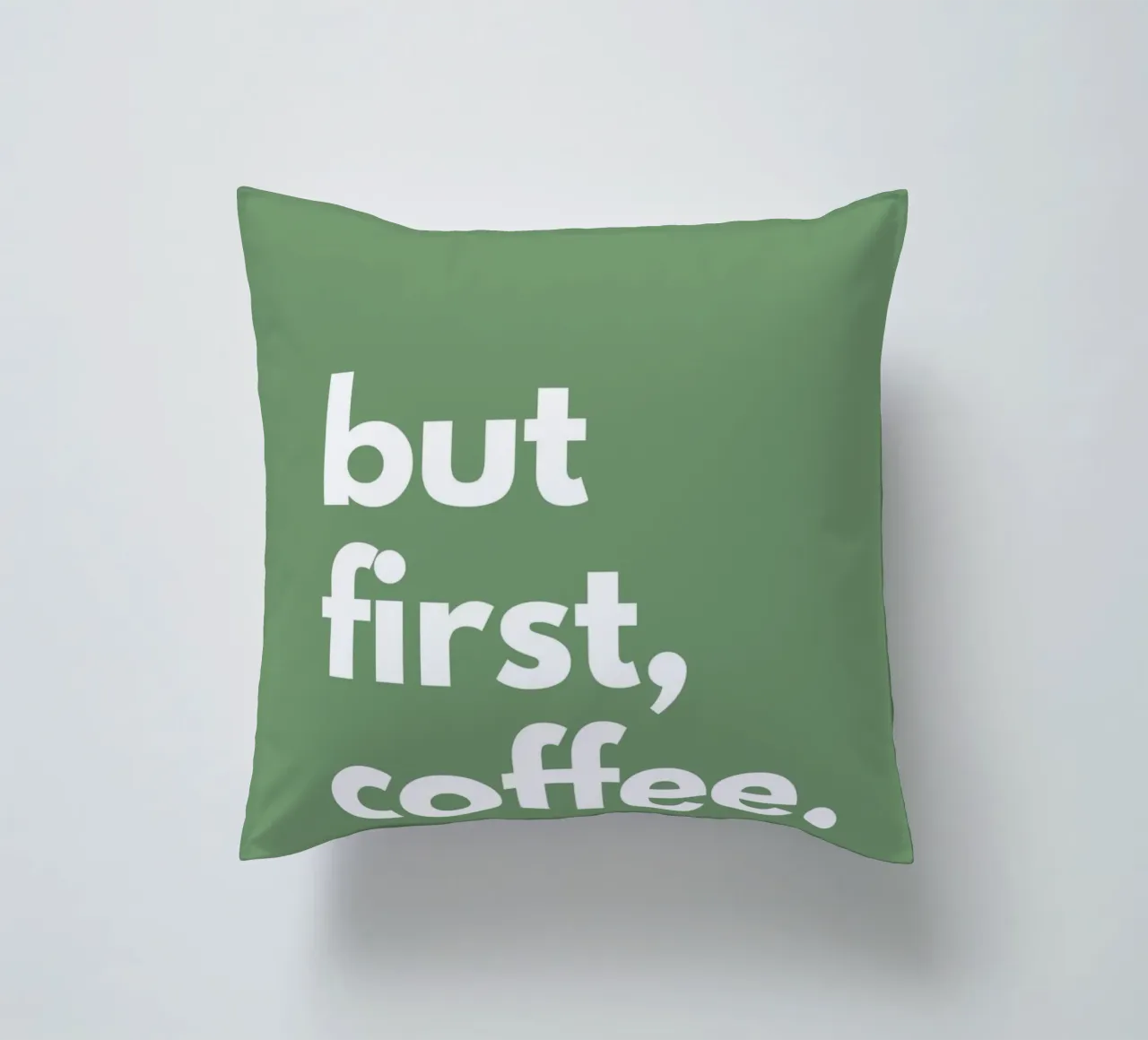 but first, coffee. cuscino da NORDLICHT DESIGNS