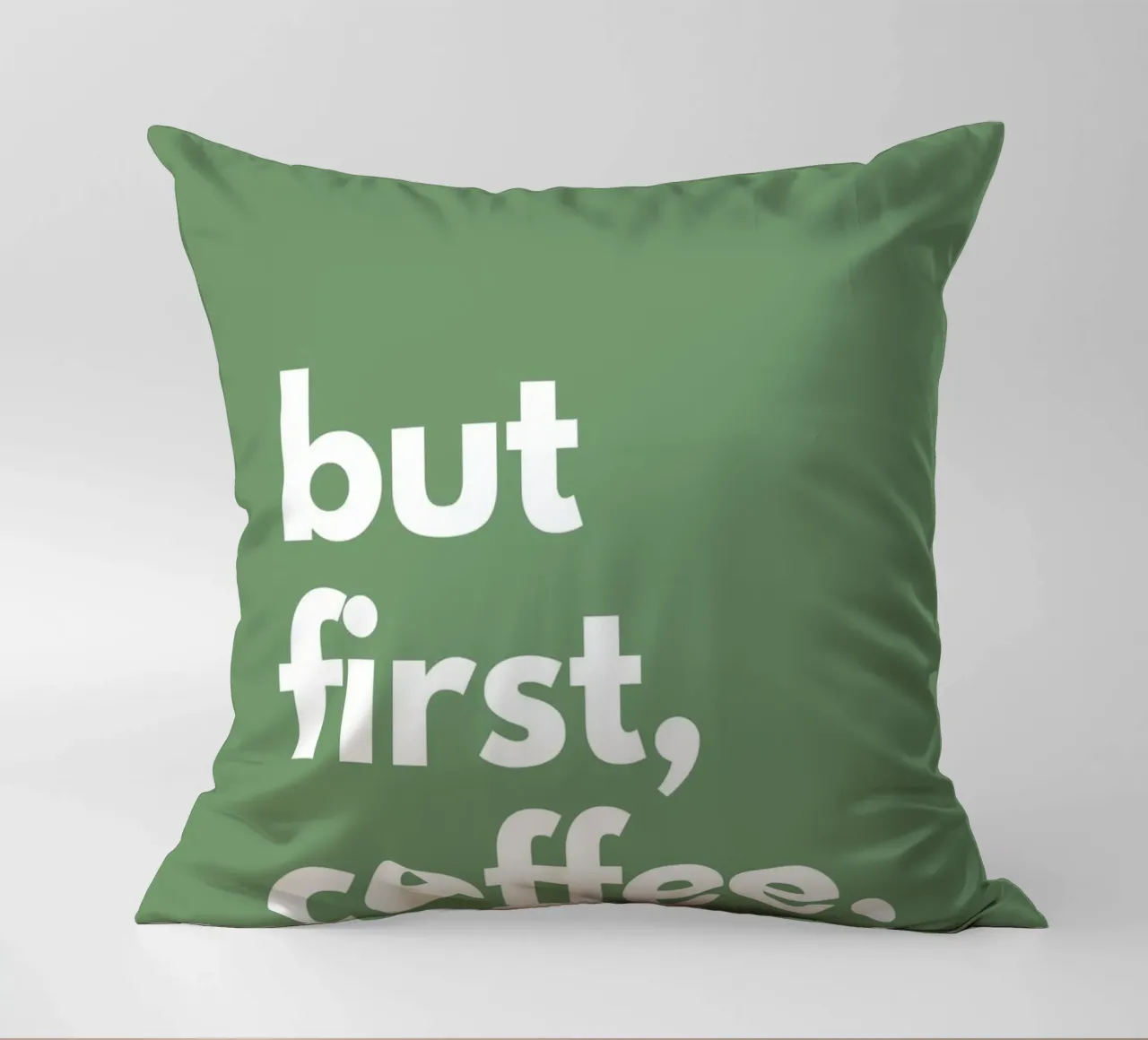 but first, coffee. cuscino da NORDLICHT DESIGNS