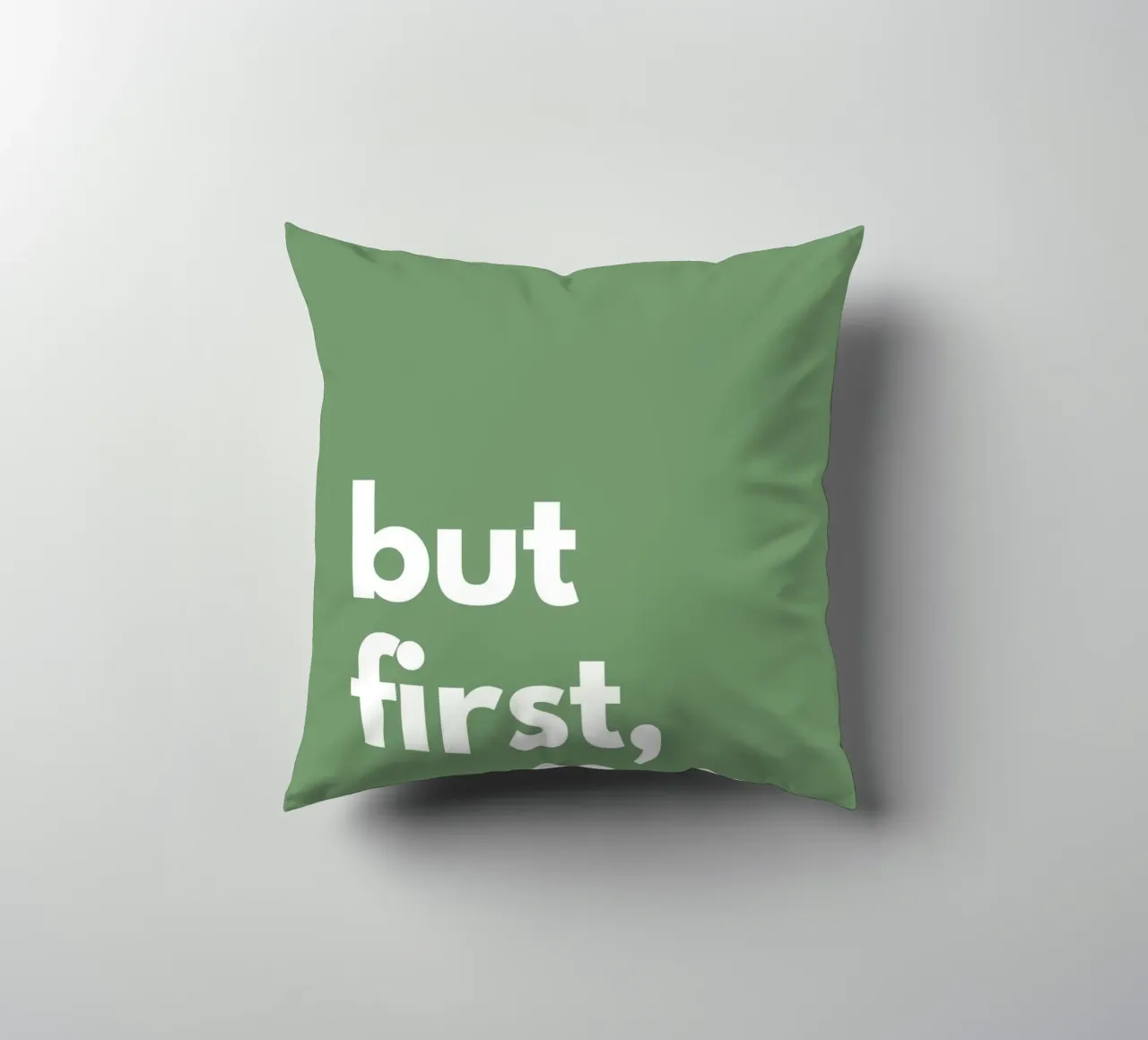 but first, coffee. cuscino da NORDLICHT DESIGNS