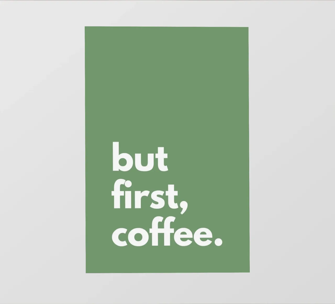 but first, coffee. pellicola backlit da NORDLICHT DESIGNS