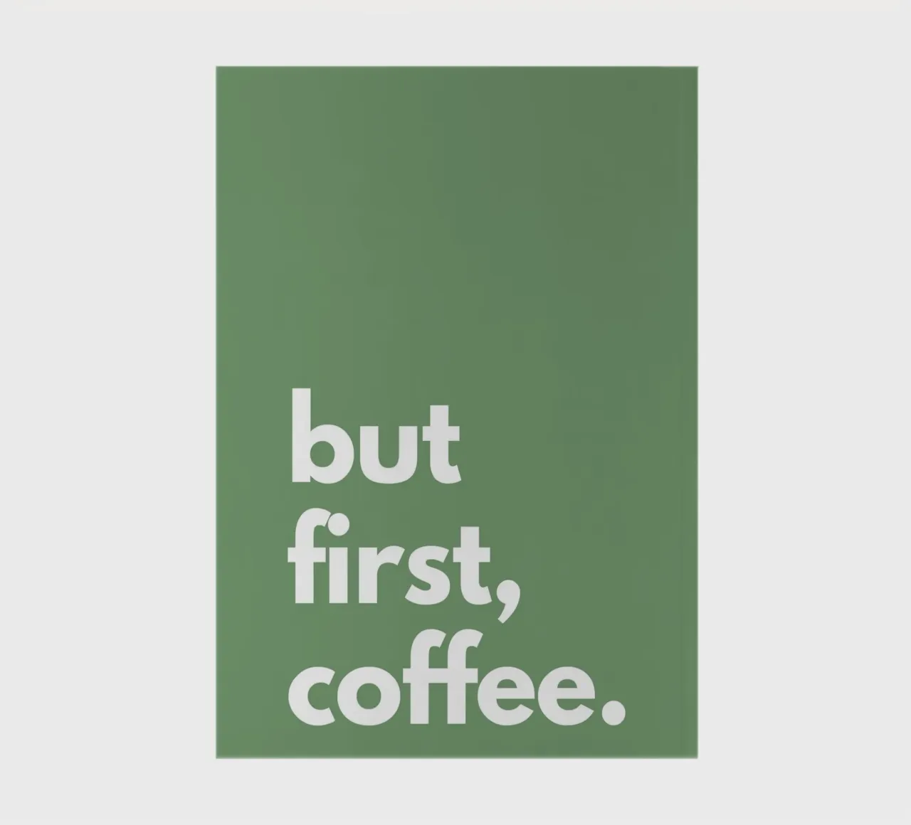 but first, coffee. notebook by NORDLICHT DESIGNS
