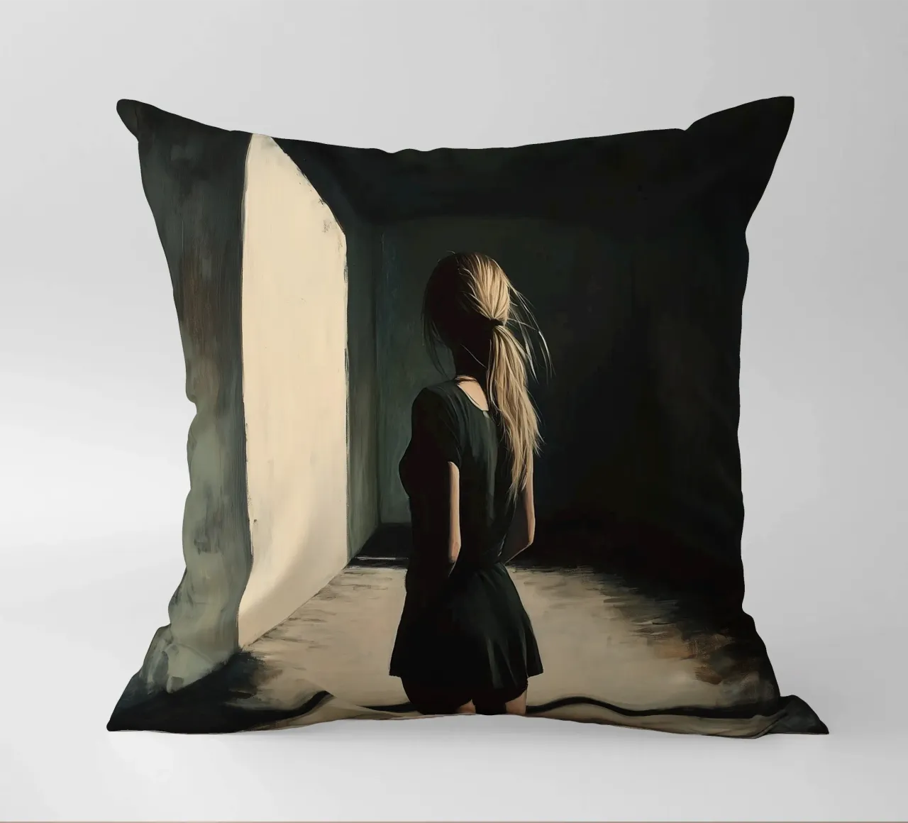 Mysterious asylum girl cuscino da Synthaira