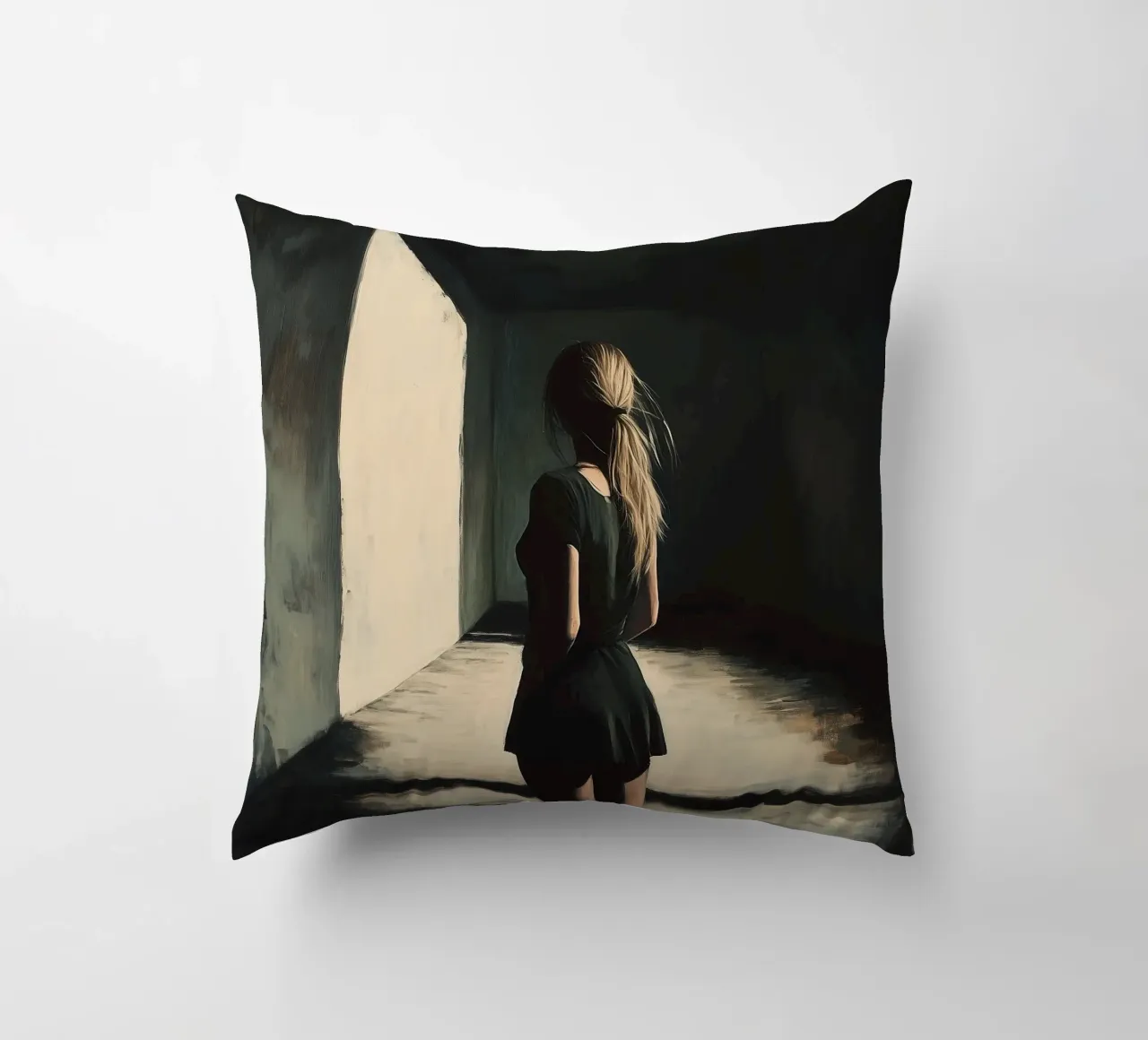 Mysterious asylum girl cuscino da Synthaira