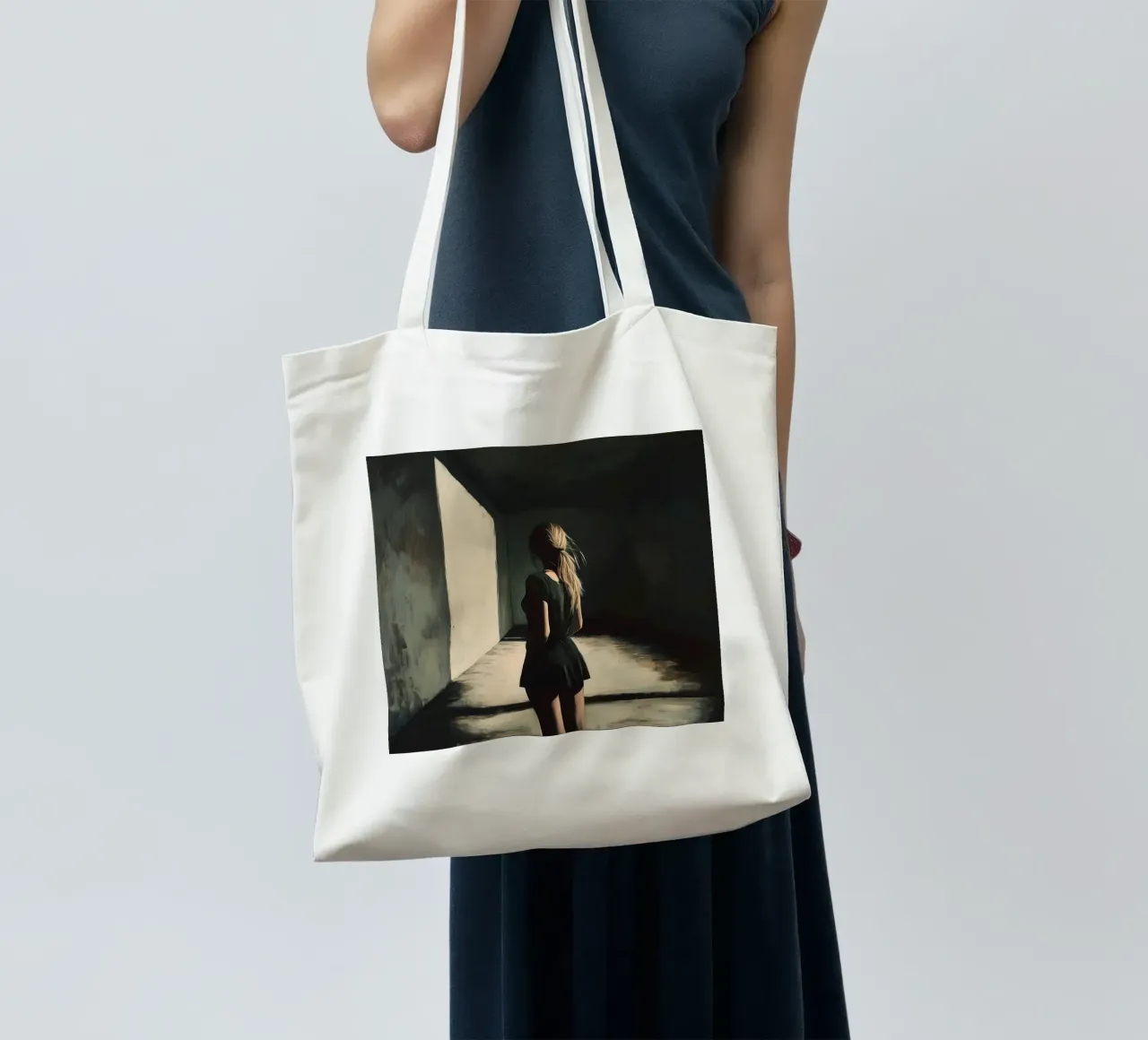 Mysterious asylum girl borsa in juta da Synthaira