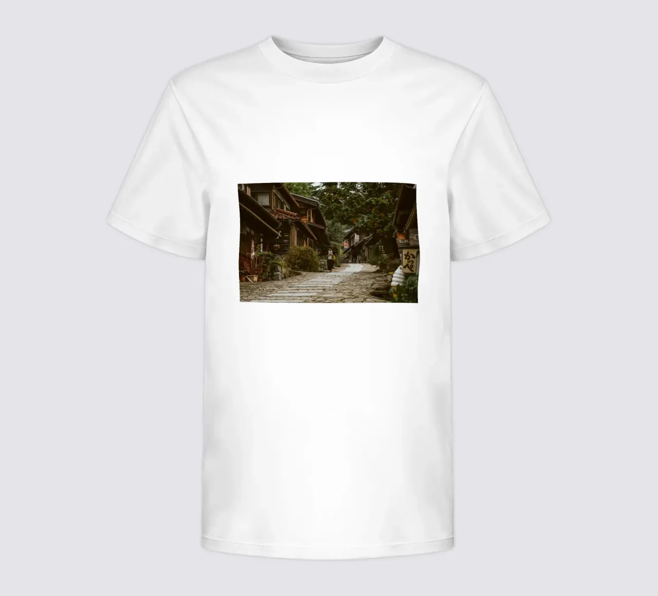 Magome Town in Japan kids t-shirt by Marcel Bisig