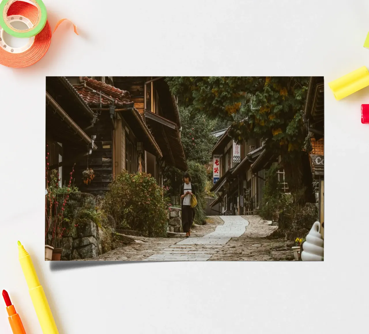 Ciudad de Magome en Japón pack de pegatina de Marcel Bisig