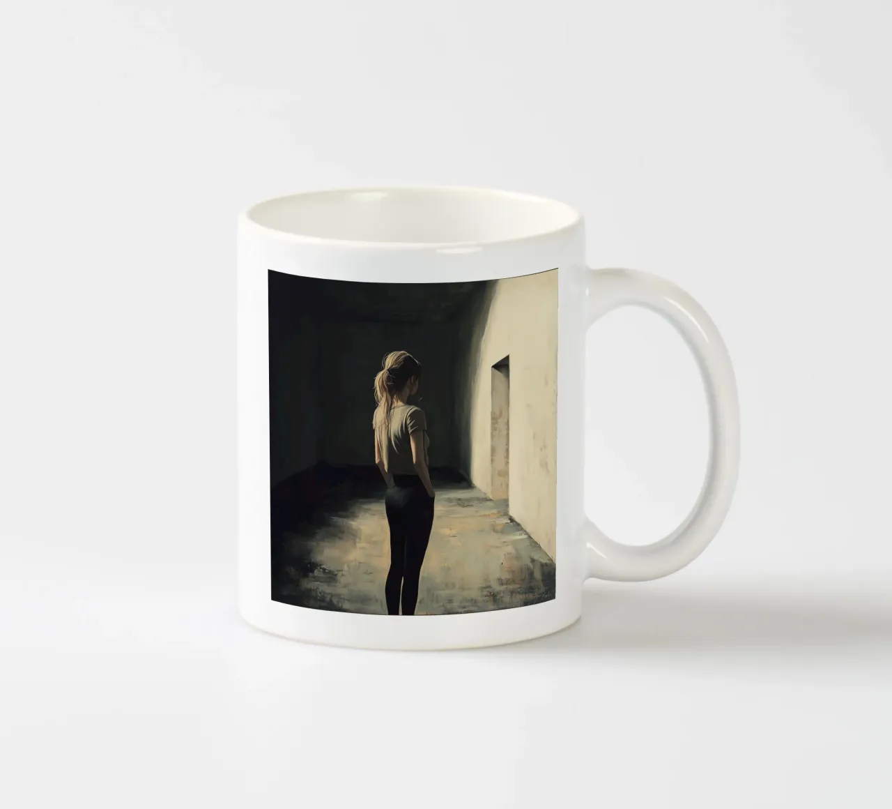 Misteriosa ragazza del manicomio tazza in ceramica da Synthaira