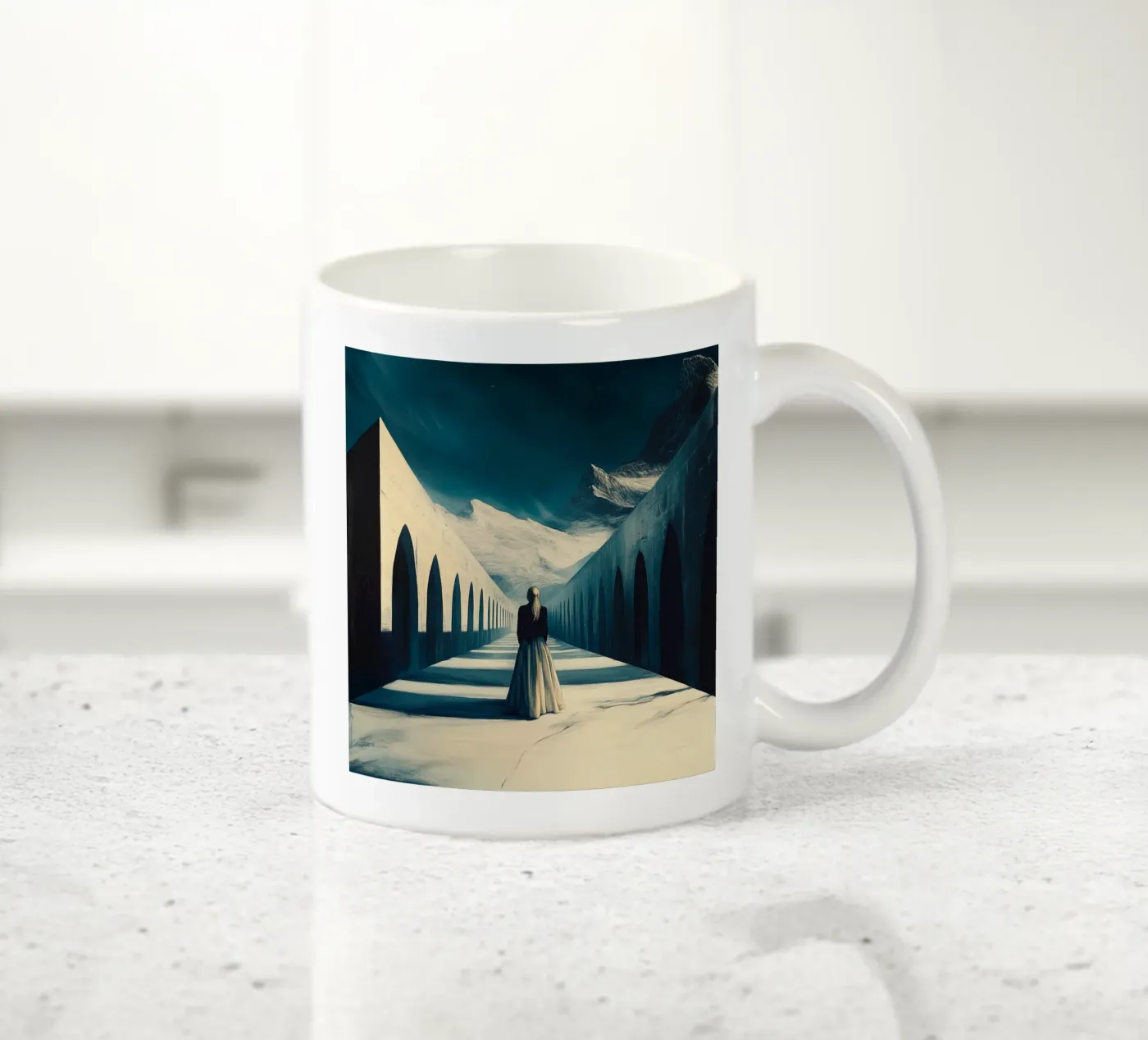 Perspective ceramic mug by Synthaira