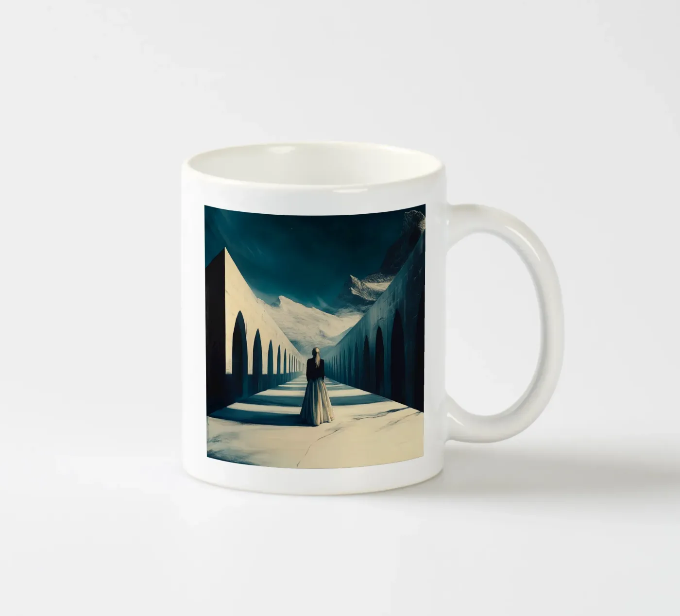 Perspective ceramic mug by Synthaira