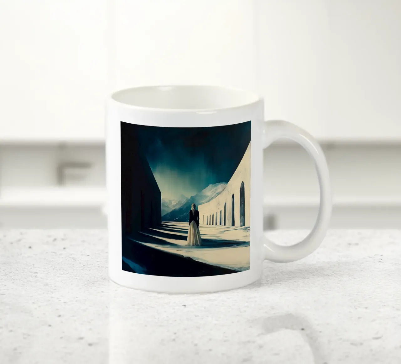 Arch in the sky tazza in ceramica da Synthaira