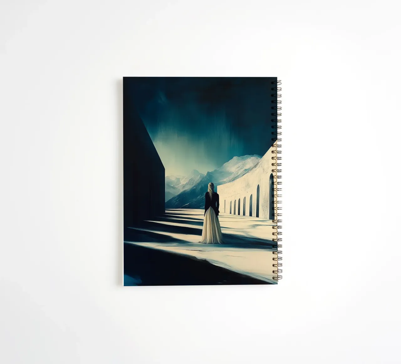 Arch in the sky spiral notebook by Synthaira