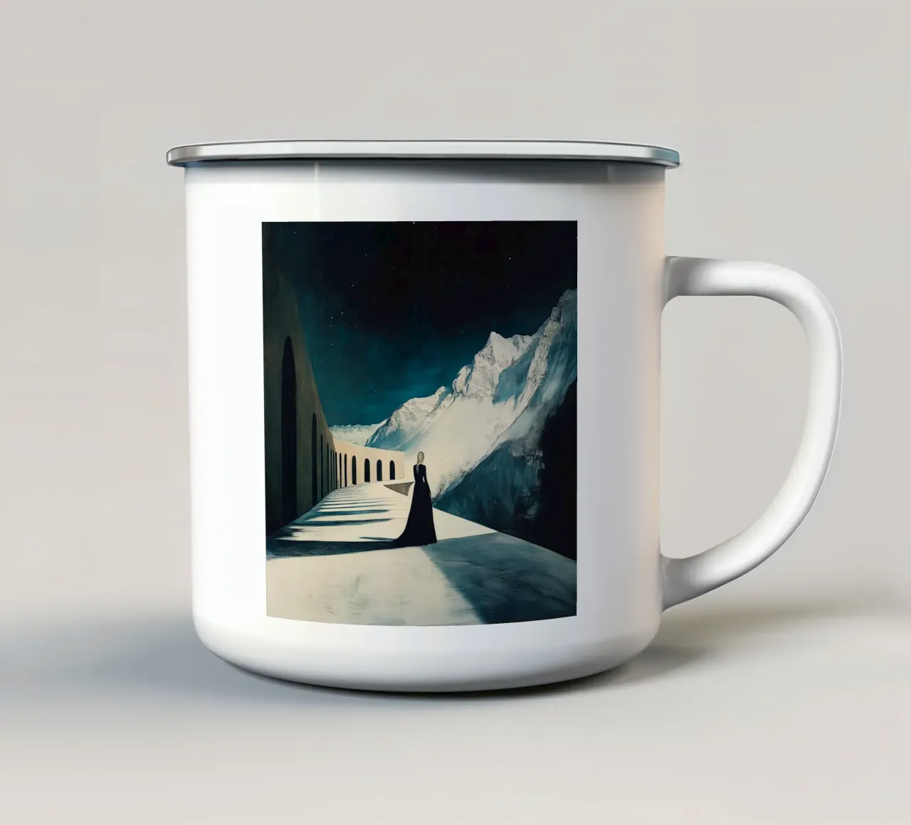 Arch in the sky tazza in smalto da Synthaira