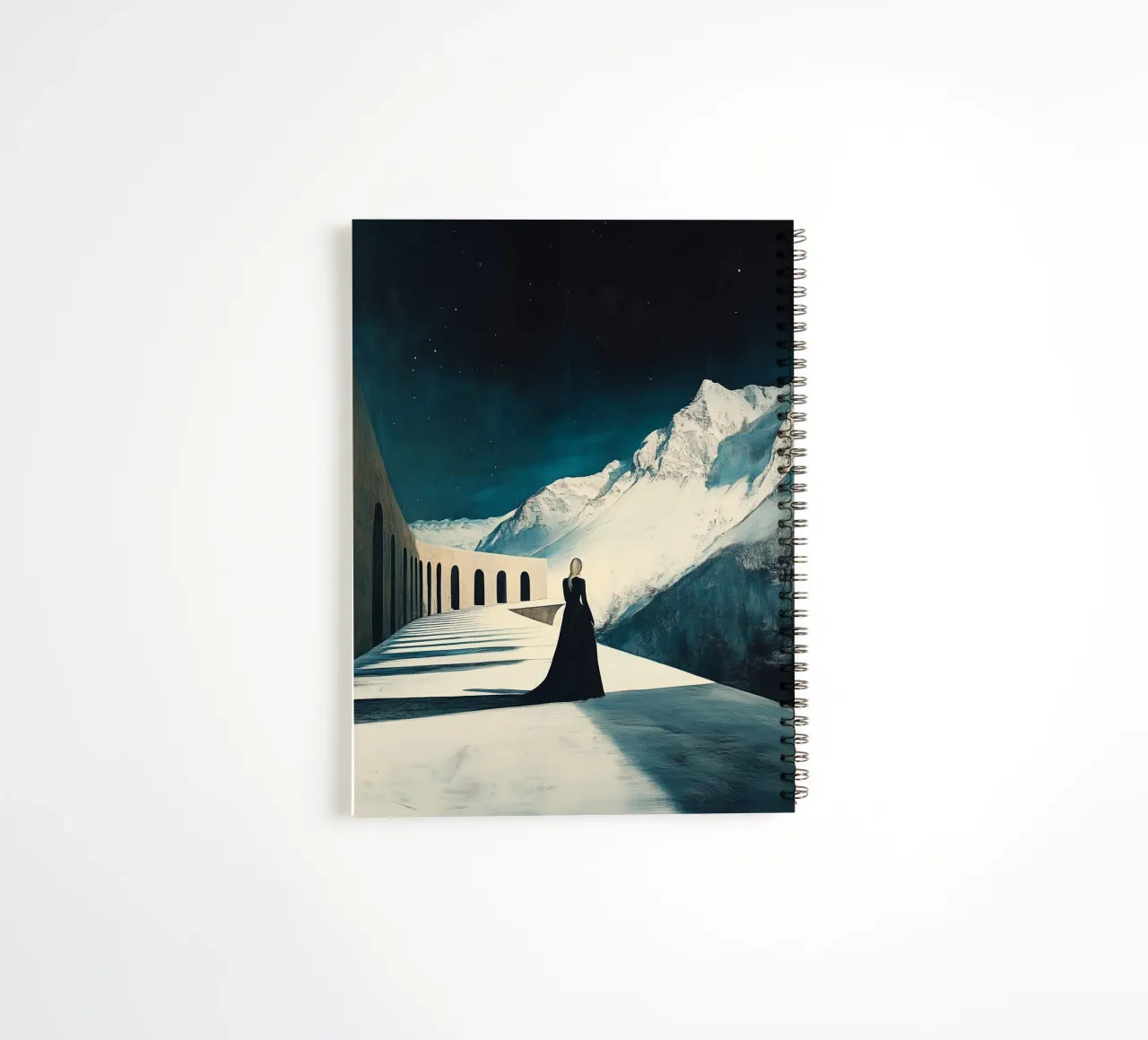 Arch in the sky spiral notebook by Synthaira