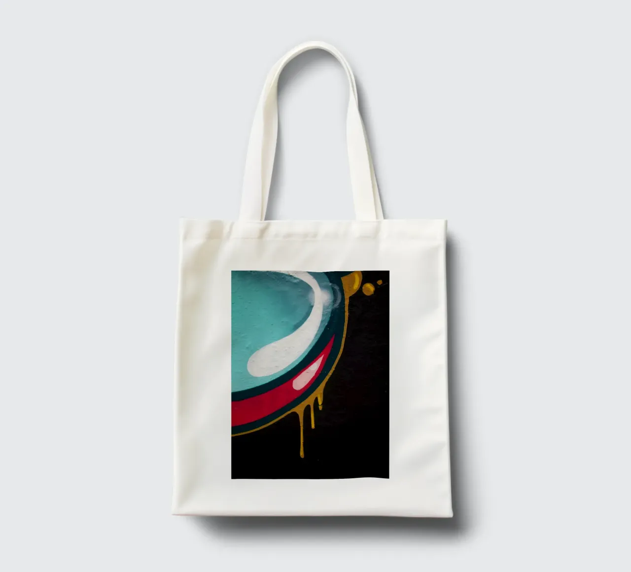 Drop Graffiti borsa in juta da Flo Klein