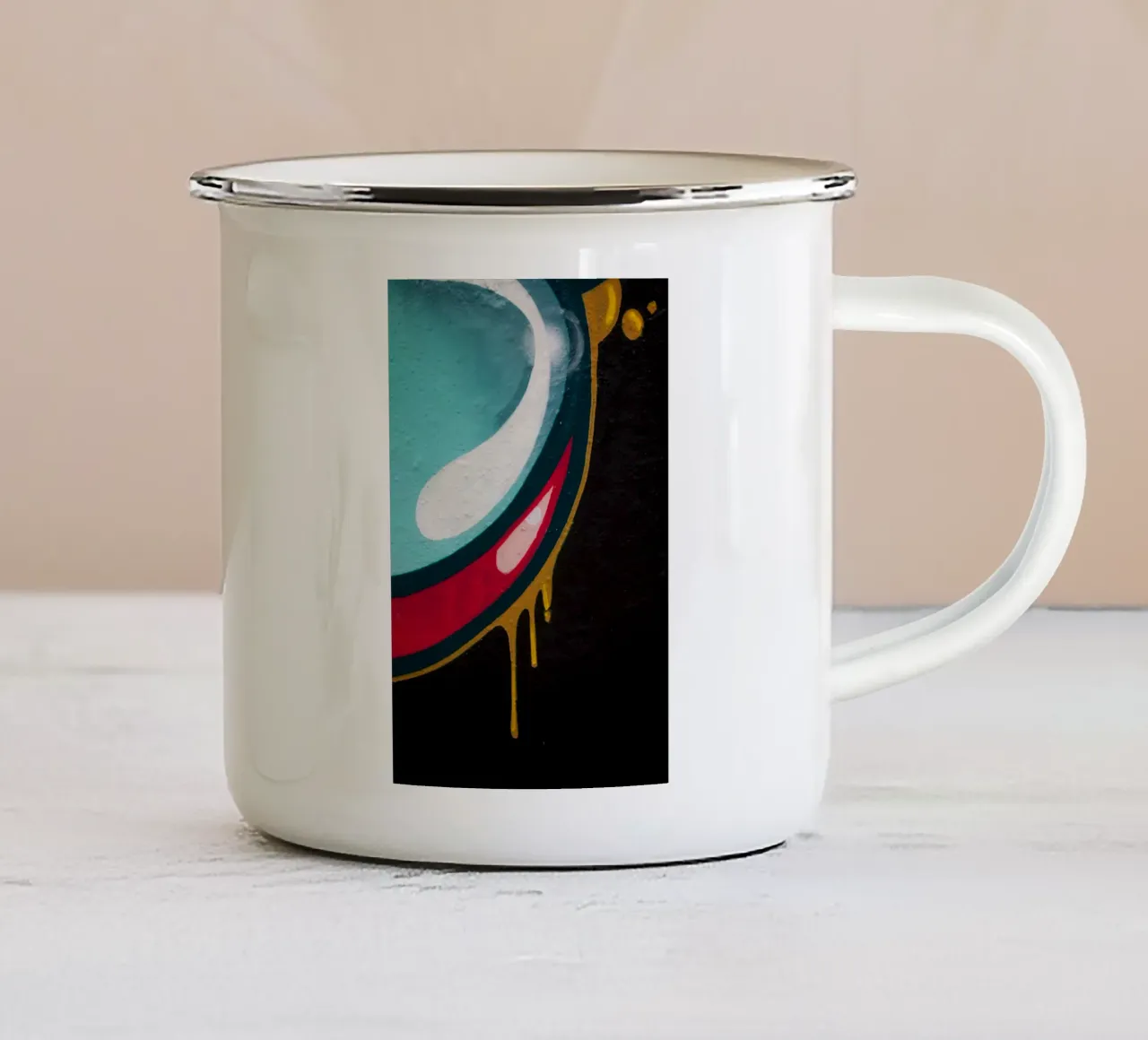 Drop Graffiti tazza in smalto da Flo Klein