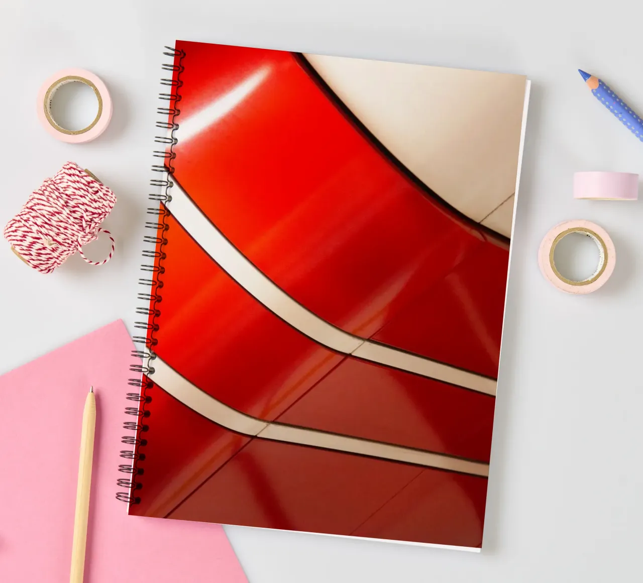 Untergrund Station Part 2 spiral notebook by Flo Klein
