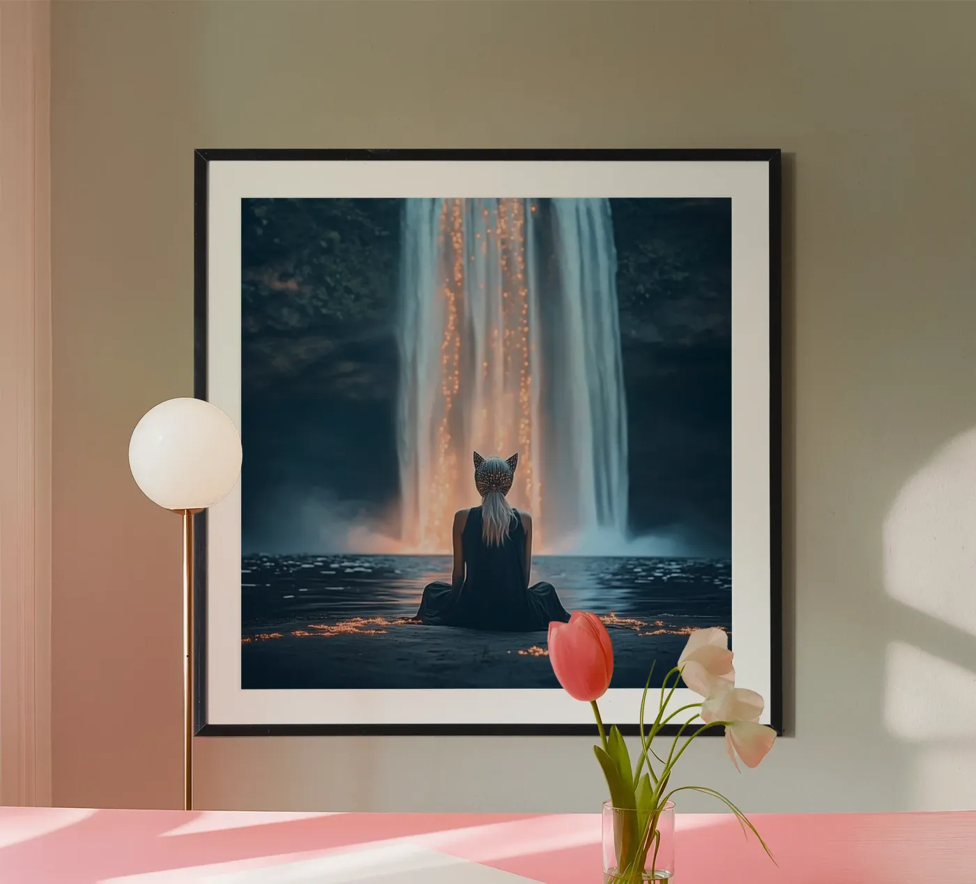 Waterfall poster van Synthaira