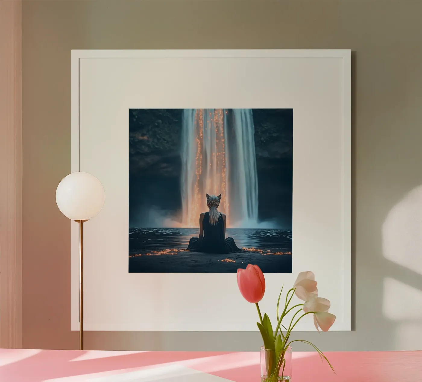 Waterfall poster van Synthaira