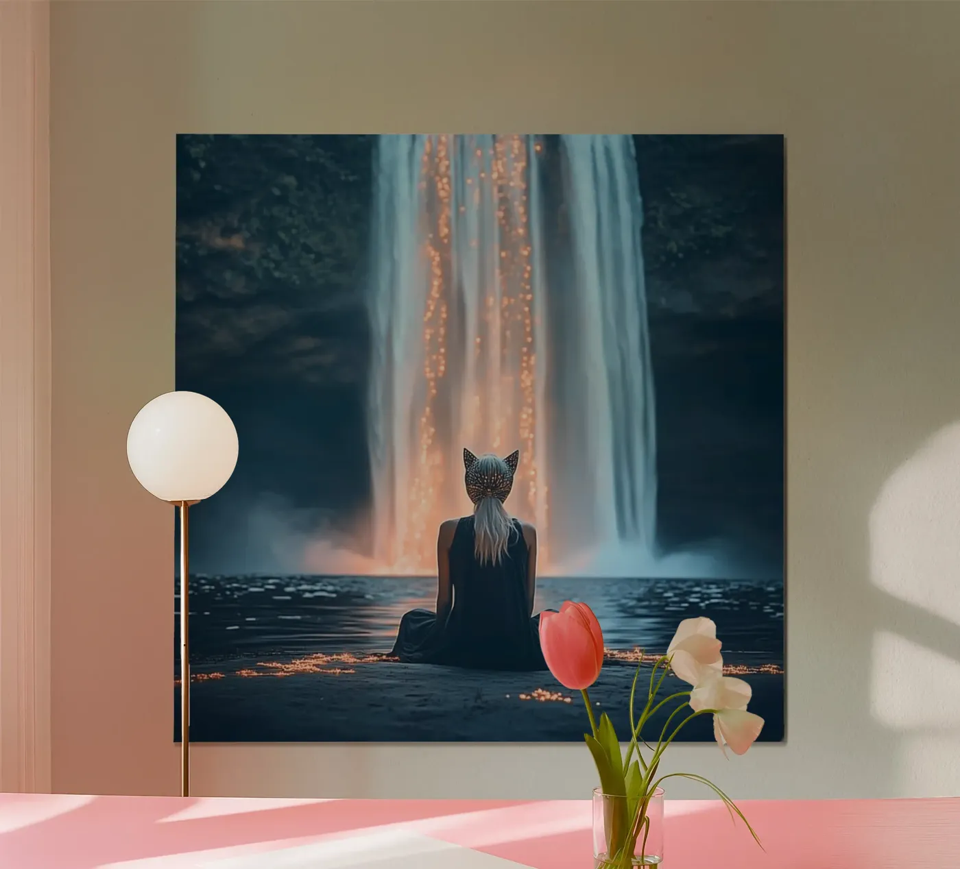 Waterfall poster van Synthaira