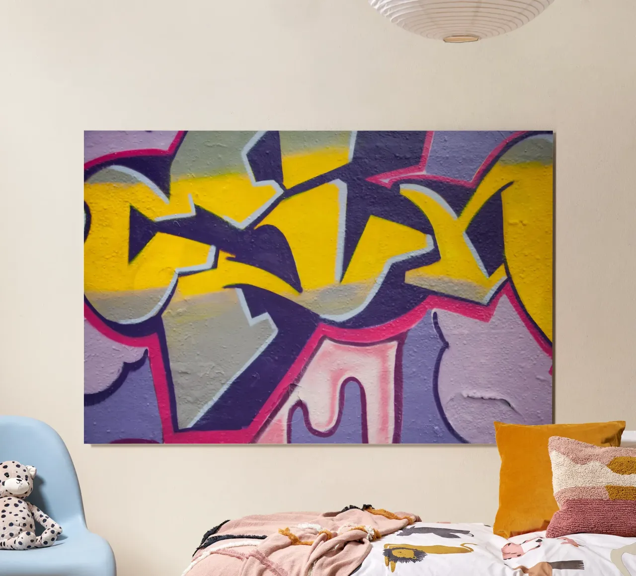 Graffiti an der Wand carta hahnemühle da Flo Klein