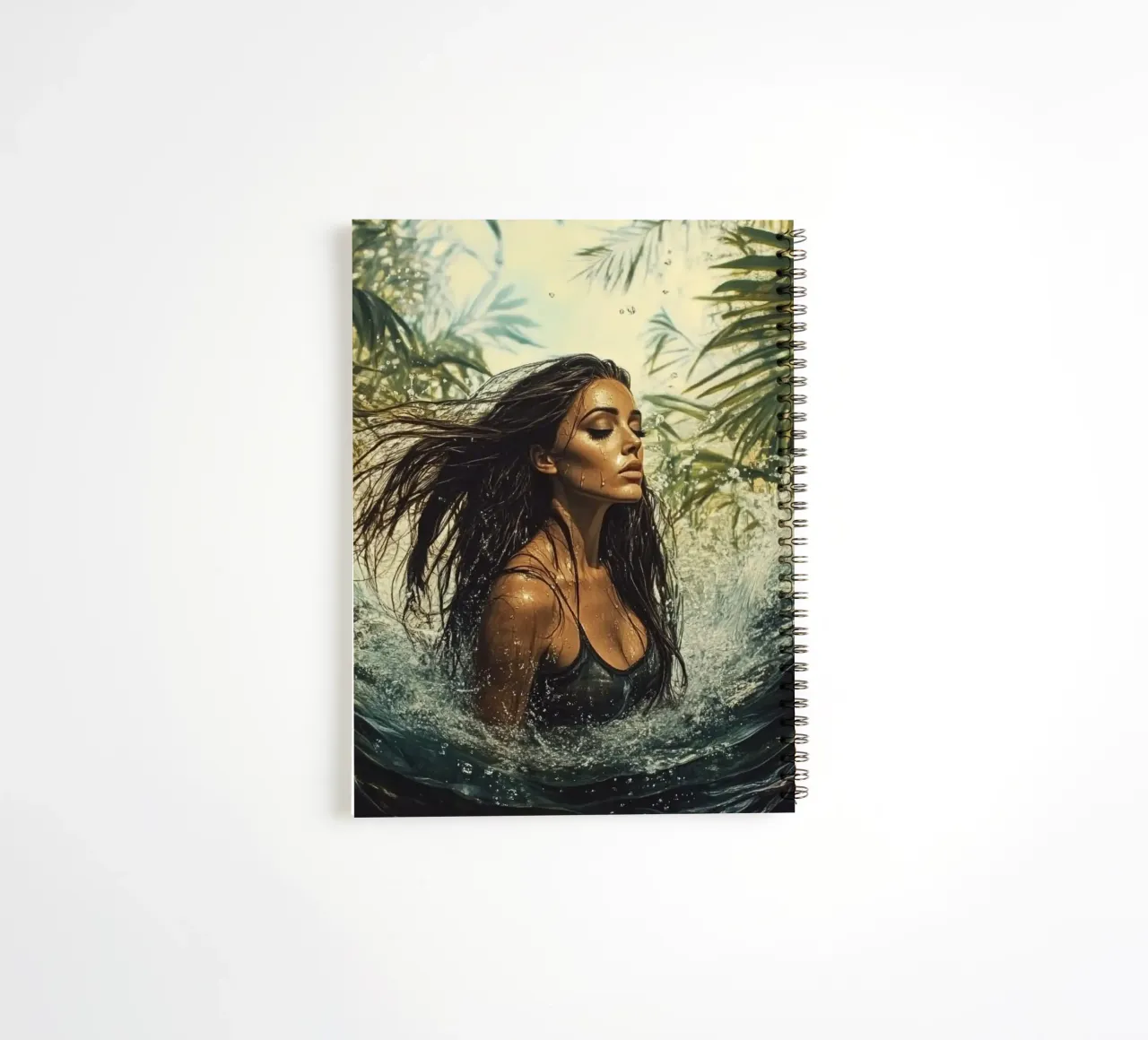 Jungle Waterfall spiral notebook by Synthaira