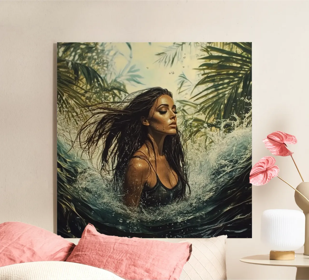 Jungle Waterfall plexiglass da Synthaira