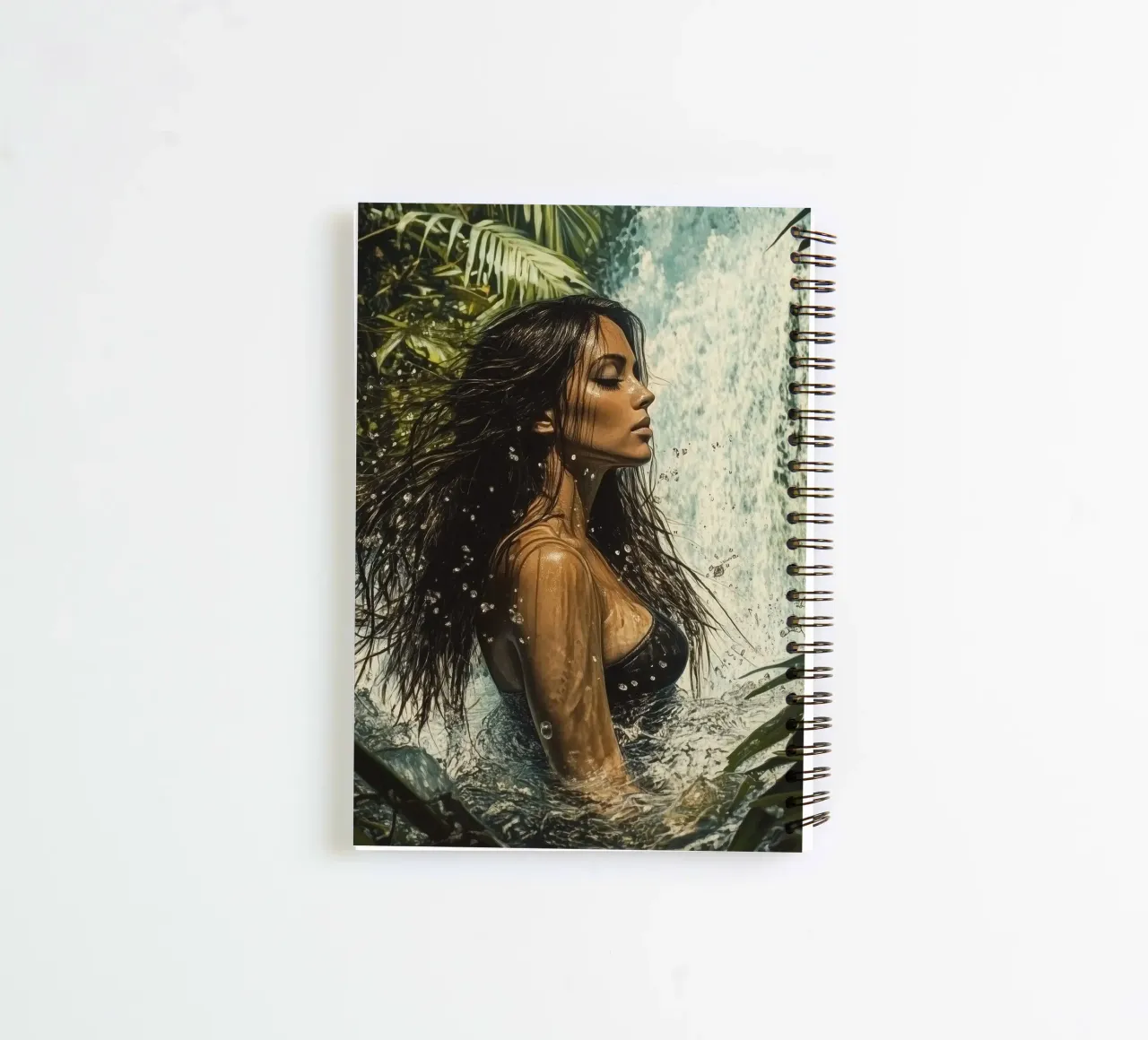 Jungle Waterfall Ringbuch von Synthaira