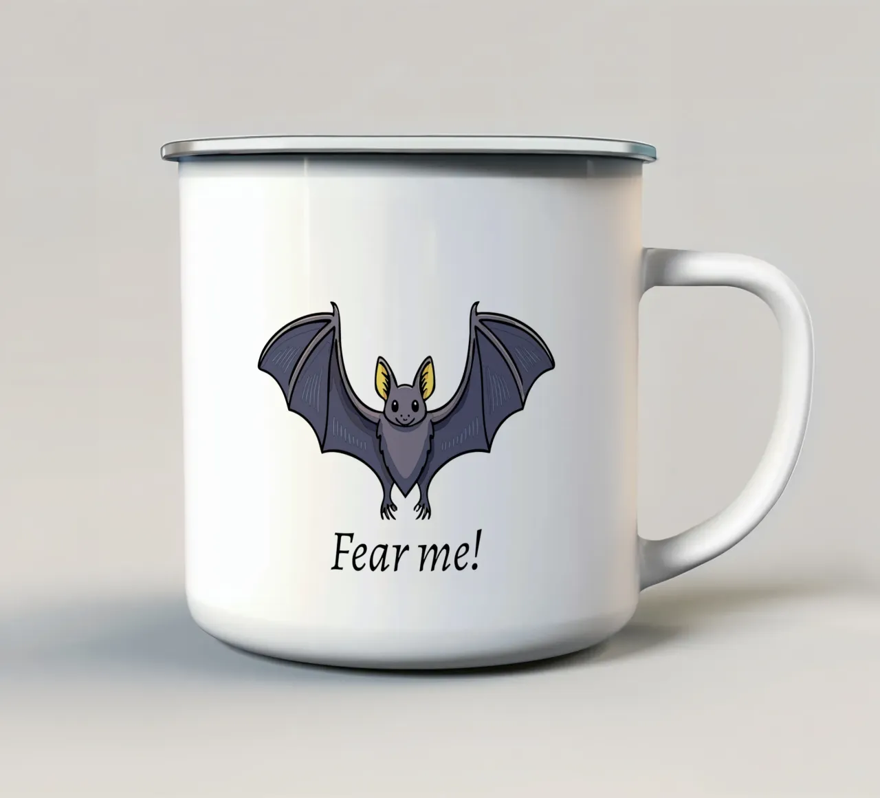Sweet scary Bat tazza in smalto da Synthaira