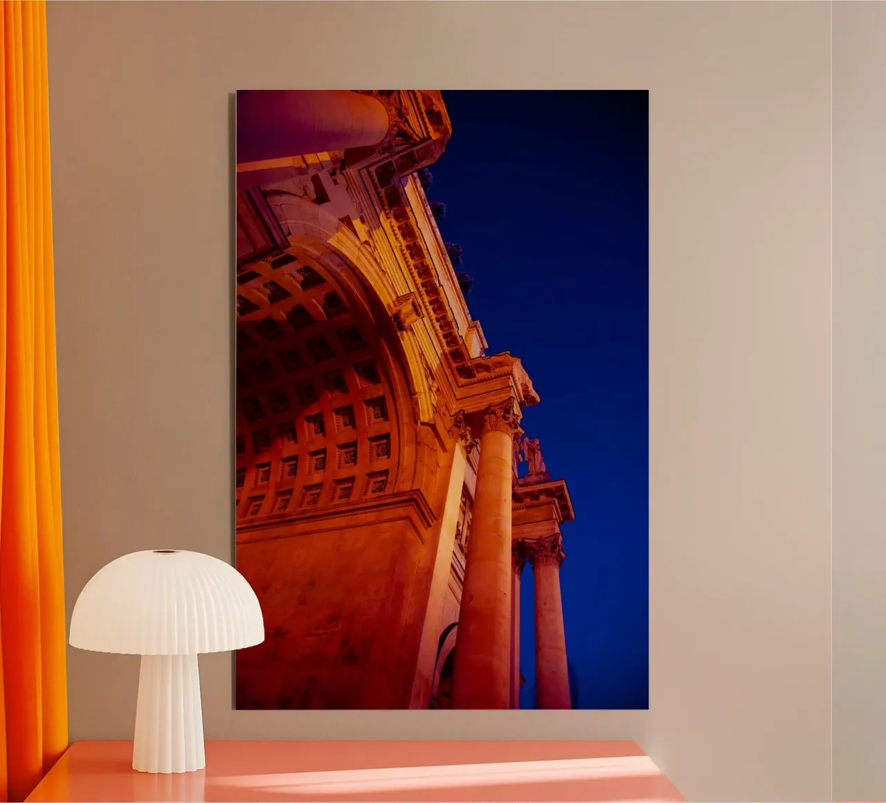 München Siegestor Red alluminio dibond da Flo Klein