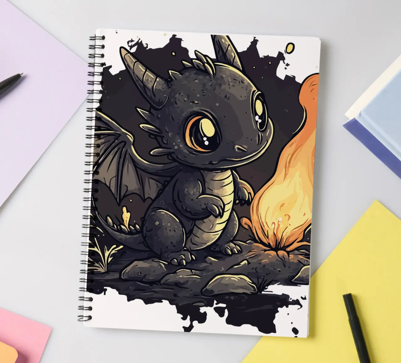 dragon spiral notebook by Synthaira