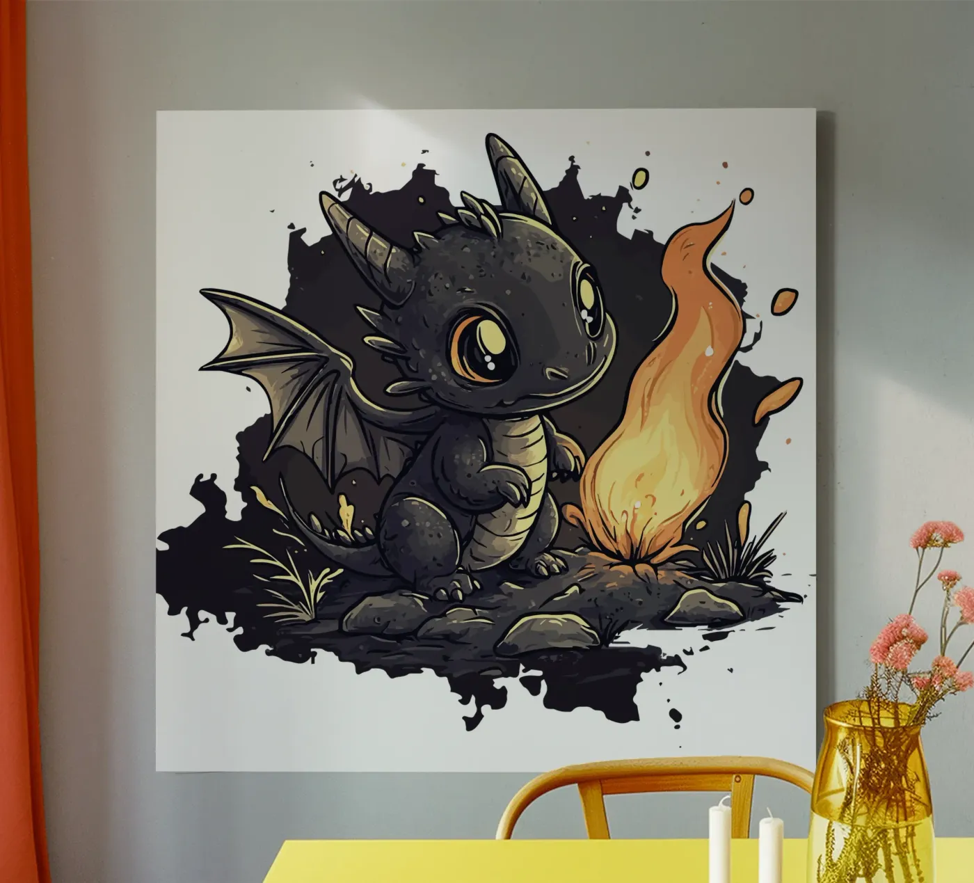 dragon canvas van SternchenStudio