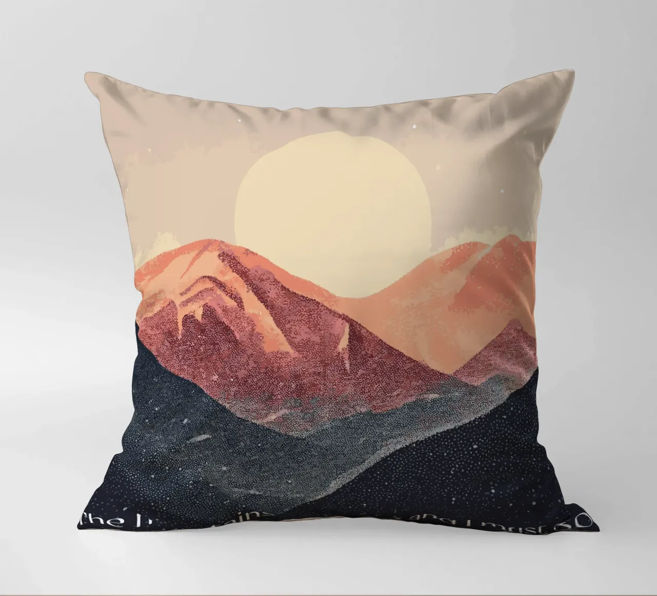 The mountains are calling cuscino da Synthaira