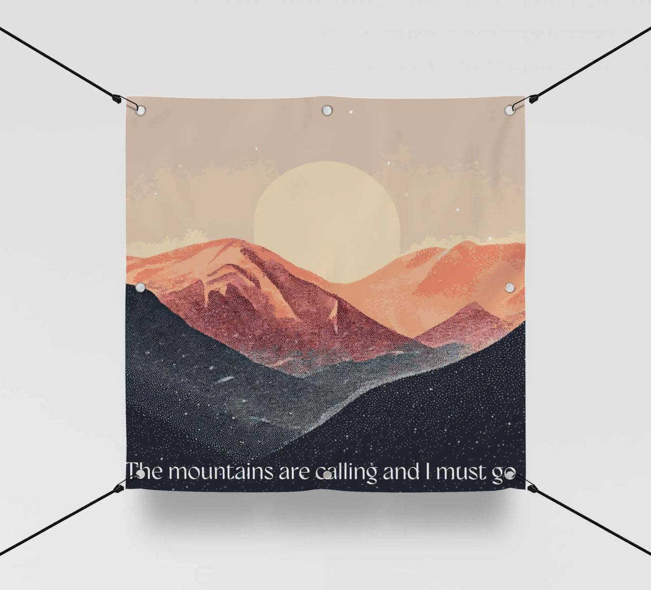 The mountains are calling telo in pvc da Synthaira