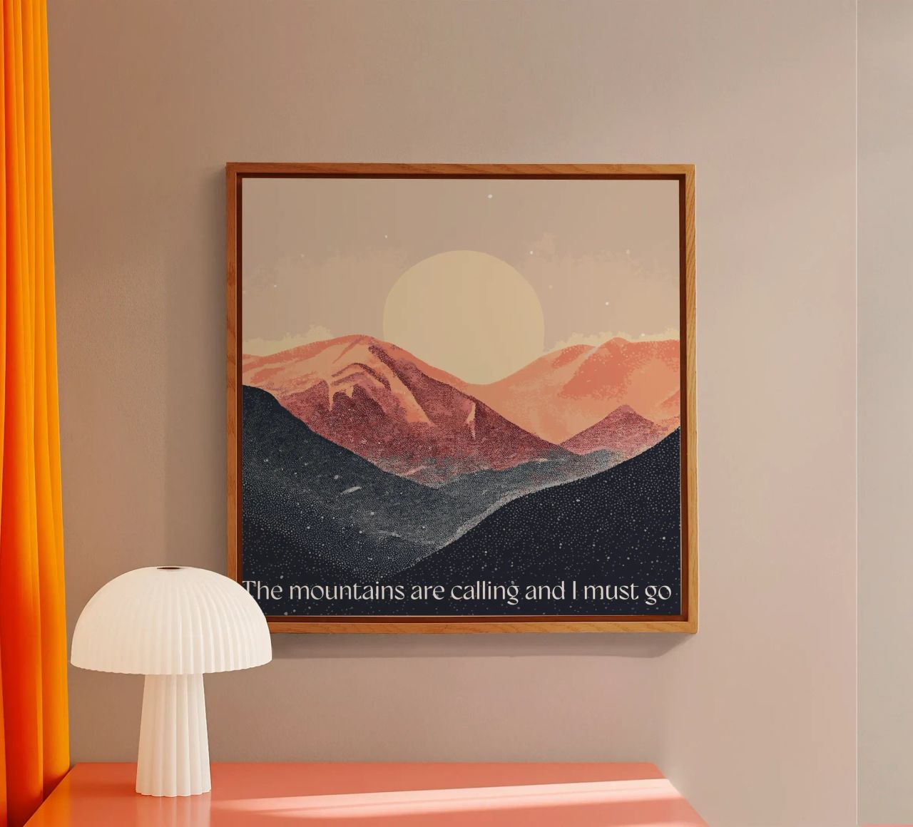 The mountains are calling plexiglass da Synthaira
