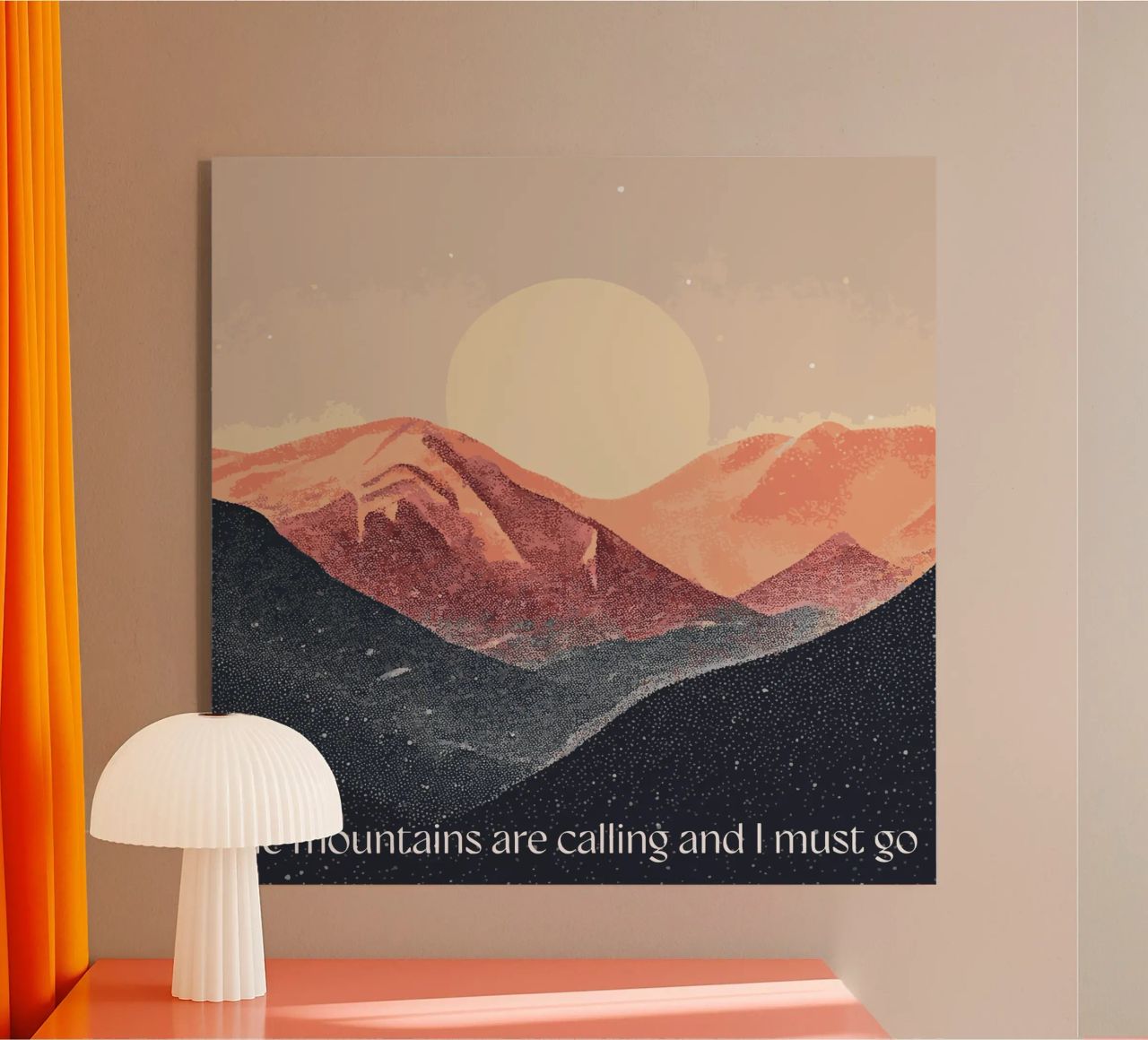 The mountains are calling plexiglass da Synthaira