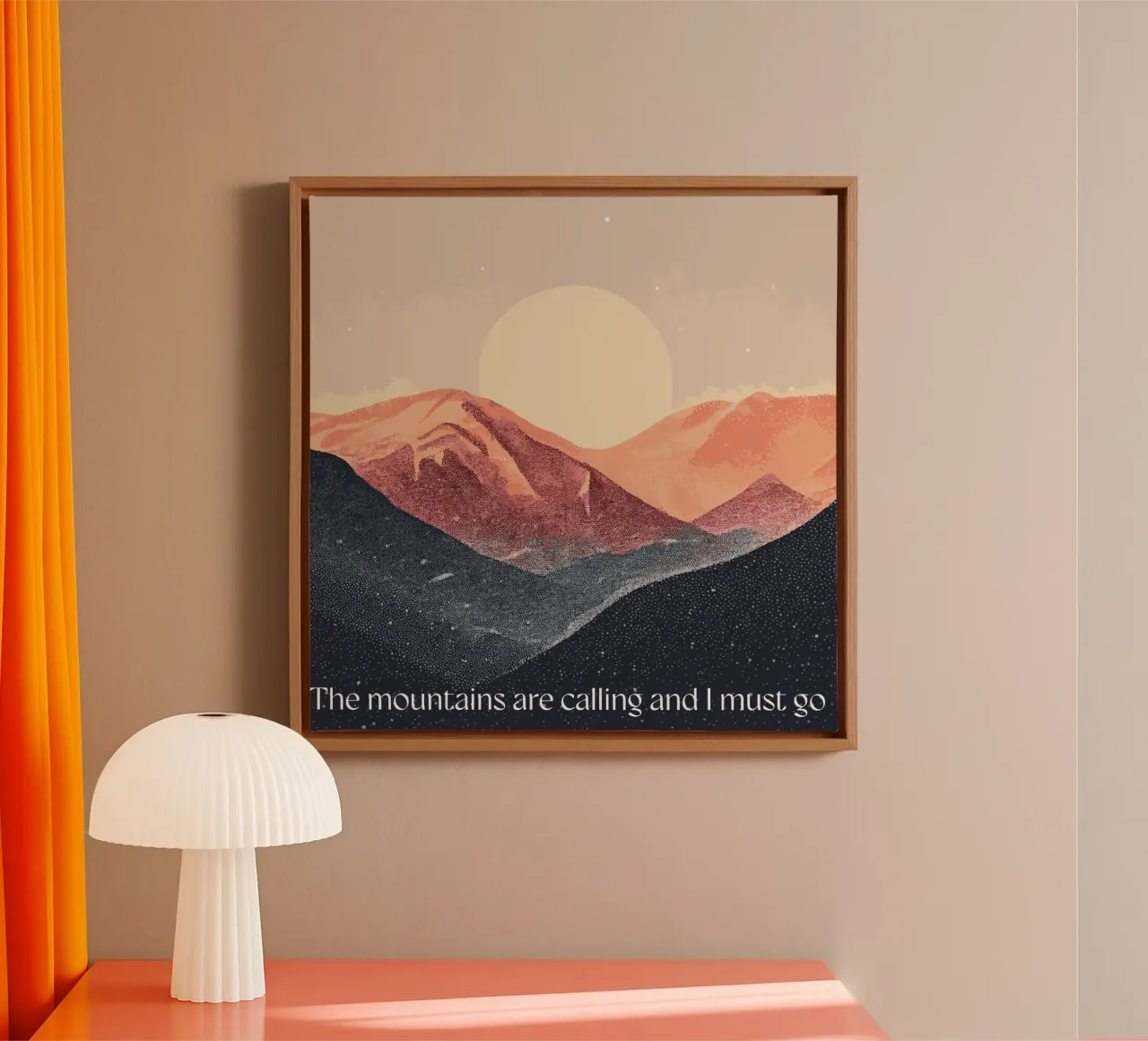 The mountains are calling tela da Synthaira