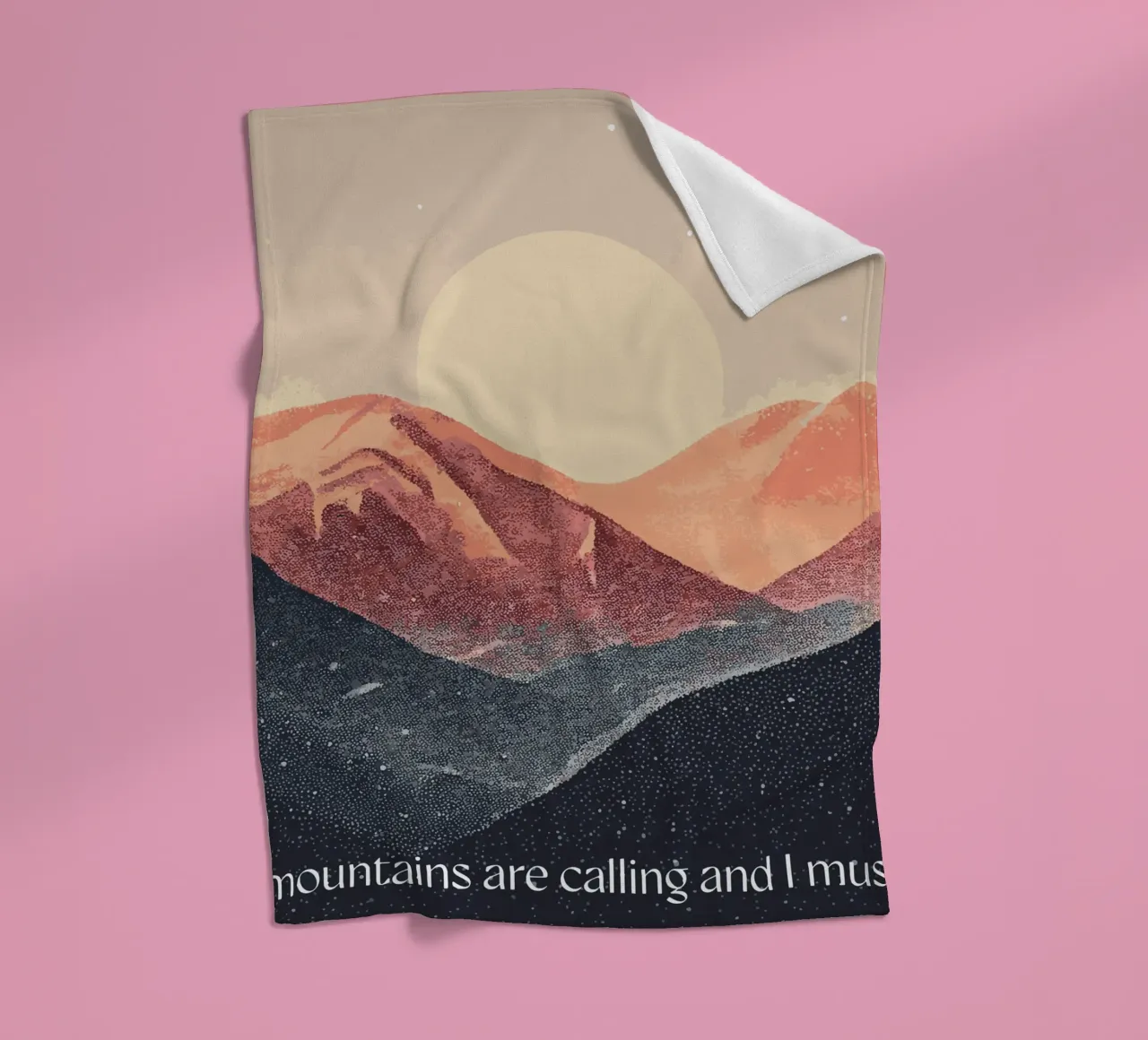 The mountains are calling coperta in pile da Synthaira
